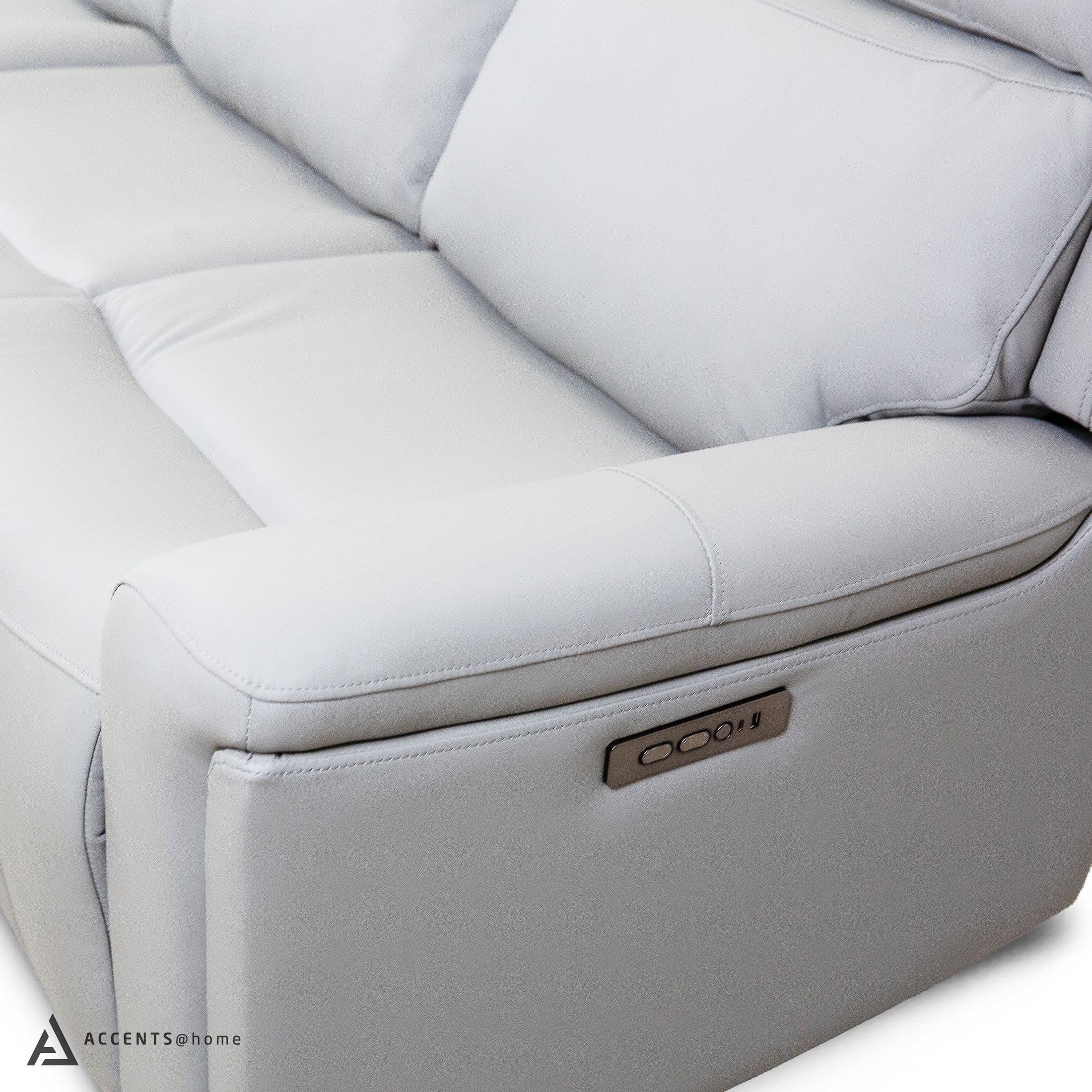 Cavallo Genuine Leather Power Recliner Sofa with Wireless Charger - Image 20