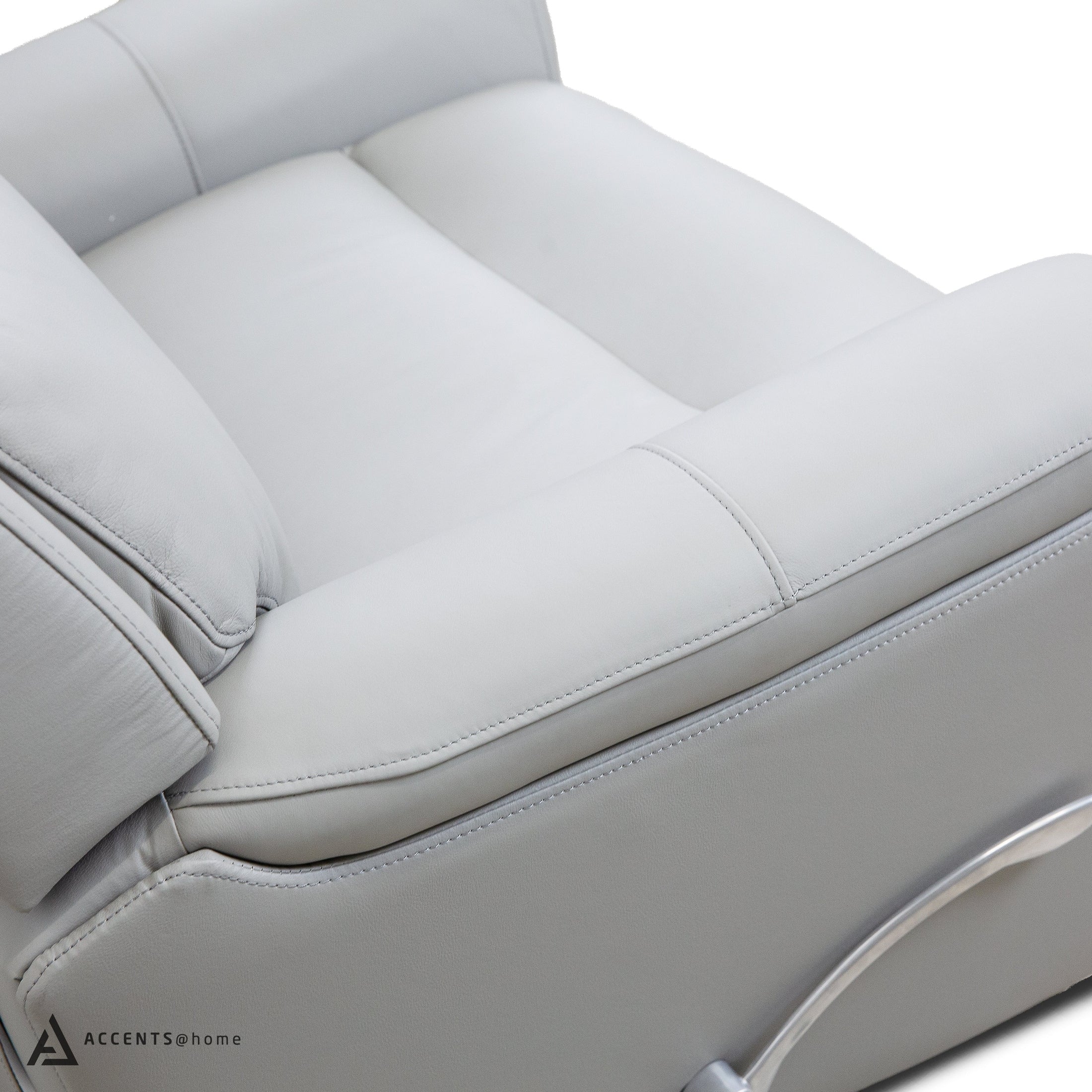 Cavallo Genuine Leather Swivel Manual Recliner Chair - Image 14
