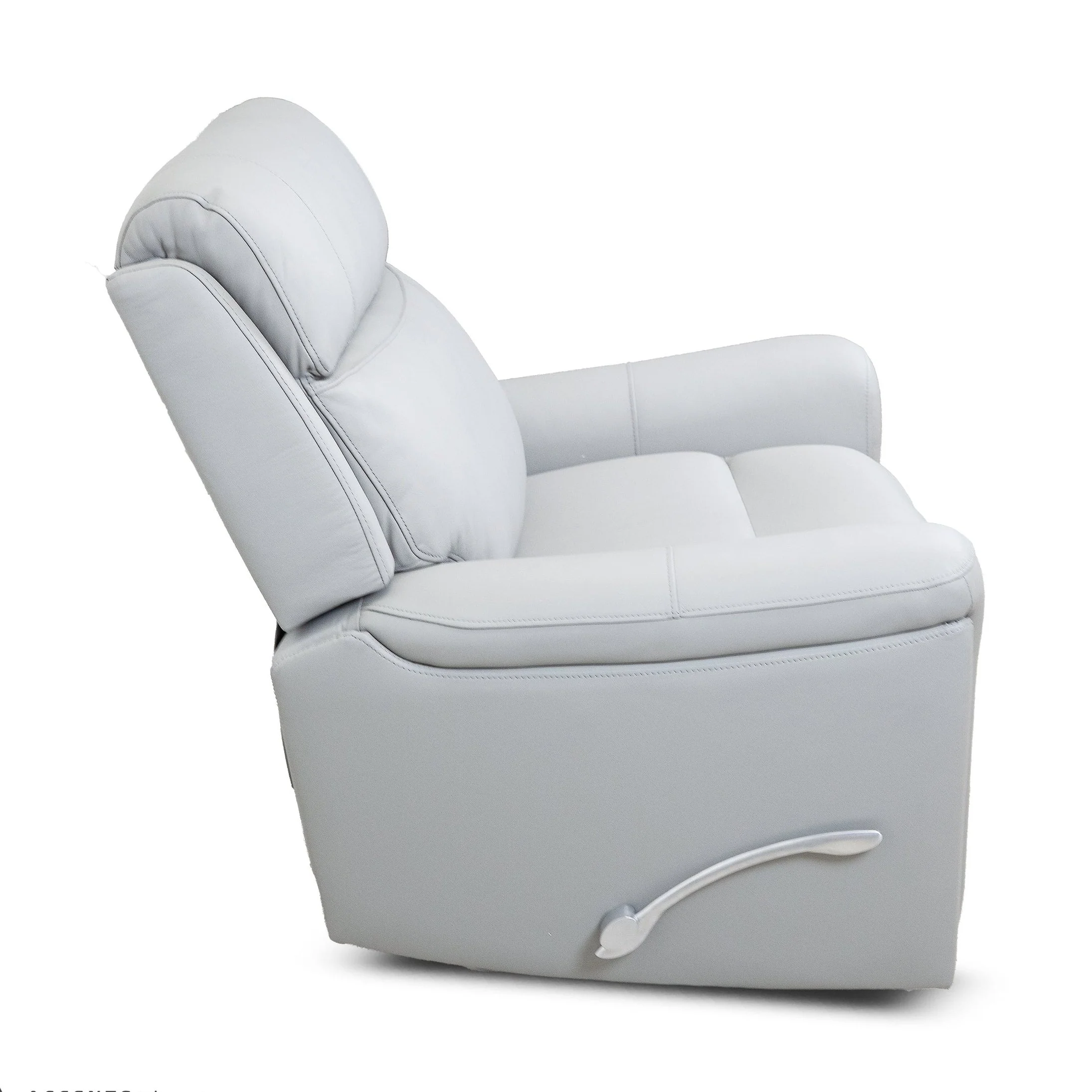 Cavallo Genuine Leather Swivel Manual Recliner Chair - Image 16