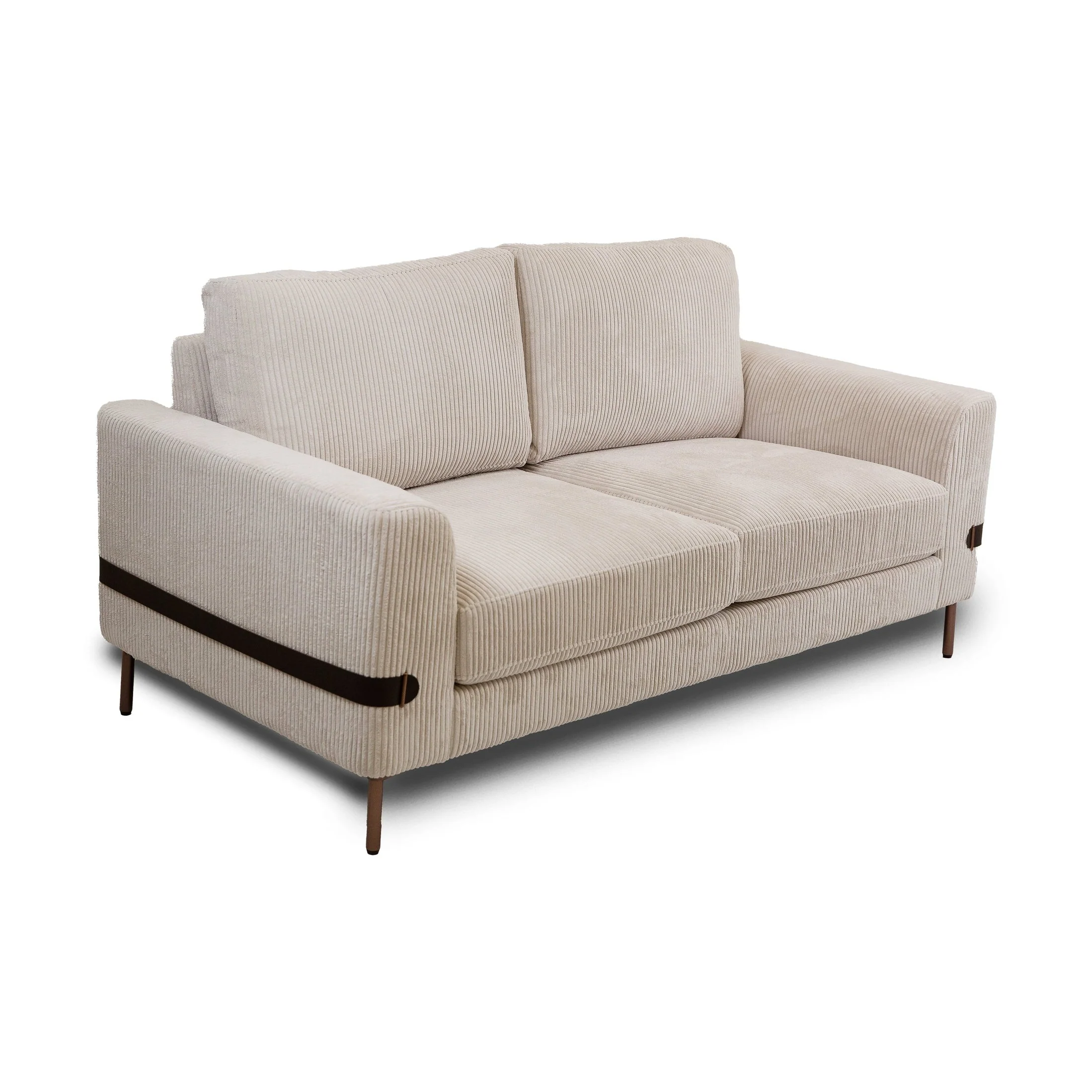 Chadwick Fabric Loveseat - Ivory - Image 4