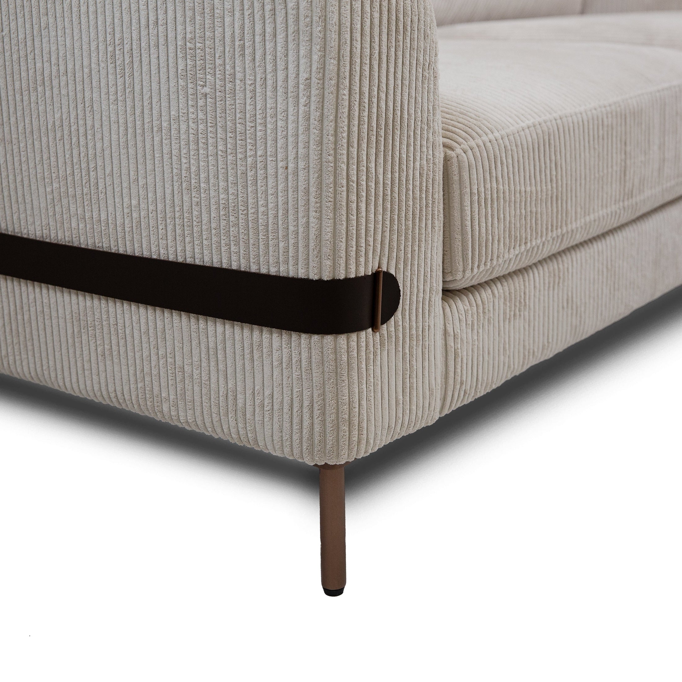 Chadwick Fabric Loveseat - Ivory - Image 6
