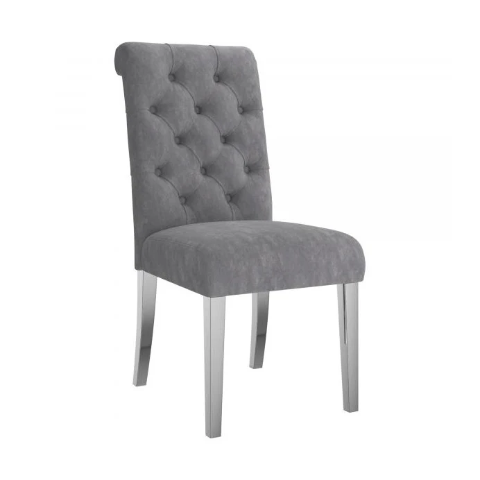 Chloe Side Chair, set of 2 in Grey