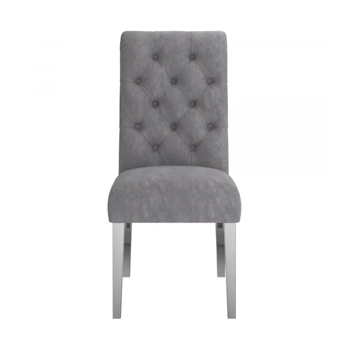 Chloe Side Chair, set of 2 in Grey - Image 4