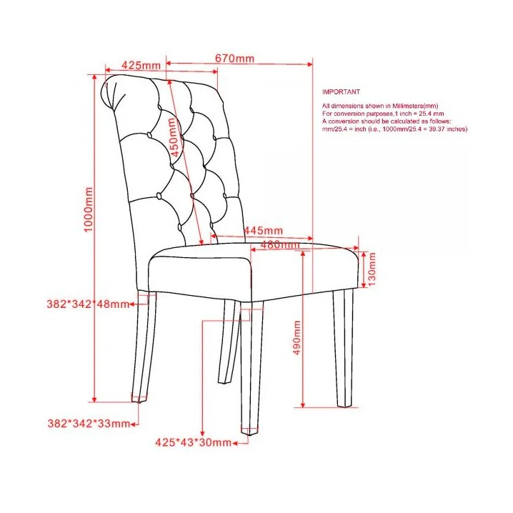 Chloe Side Chair, set of 2 in Grey - Image 8
