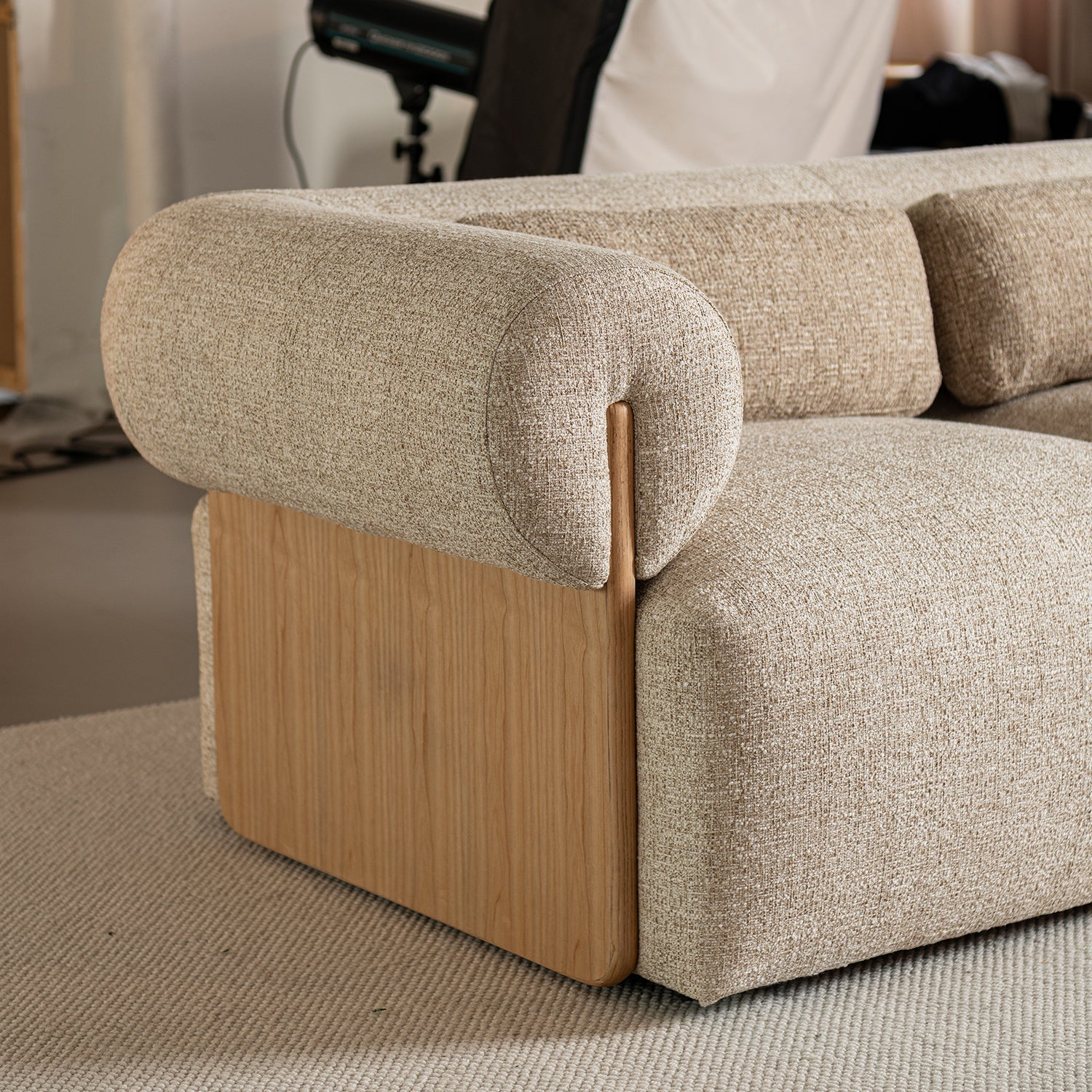 Cillian 3 Seater Fabric Sofa - Image 6