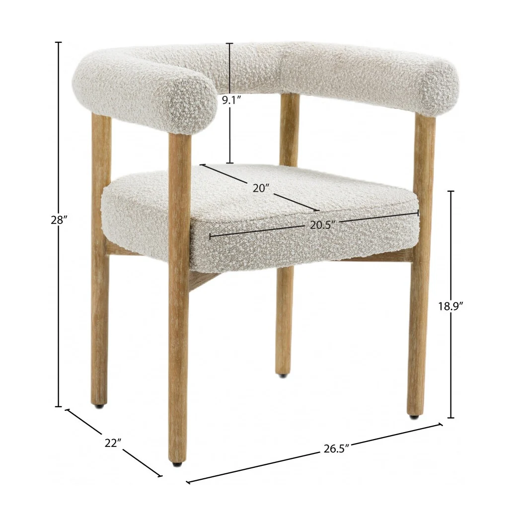 Circulette Dining Chair - Cream - Image 10