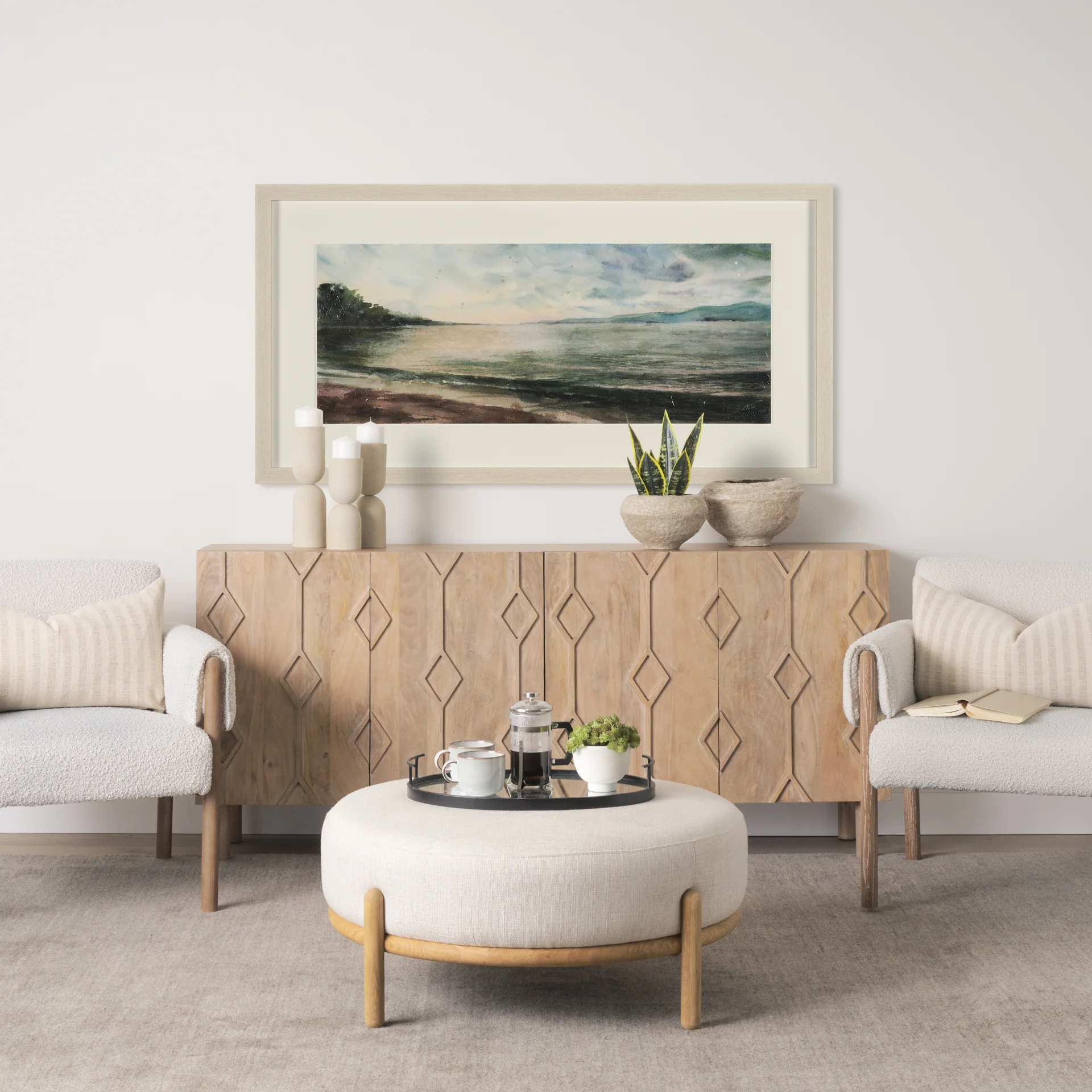 Coastal Splendor Hand Embelished Framed Artwork - Image 8