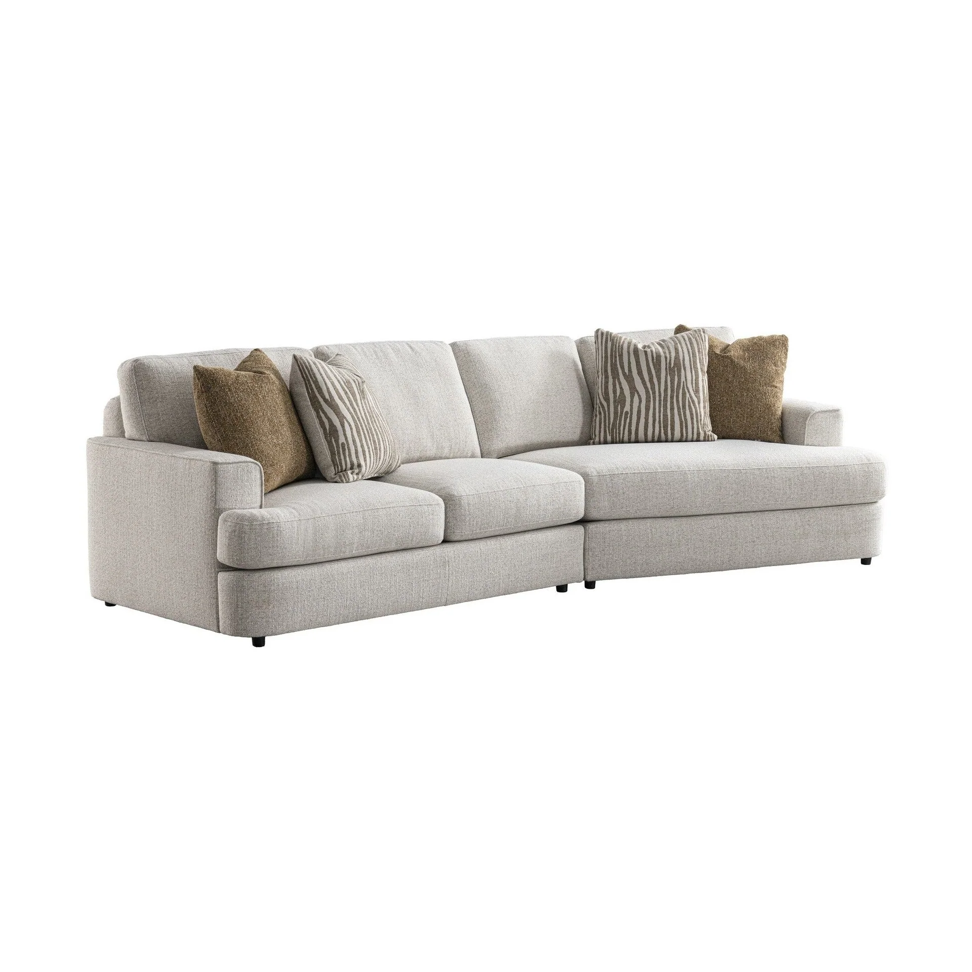Colette 2 PCs Sectional w/4 Pillows - Image 3