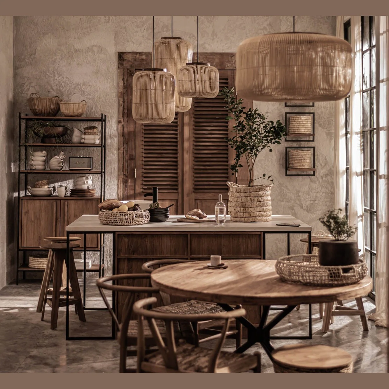 Cormac Bucket Pendant Large - Natural - Image 3
