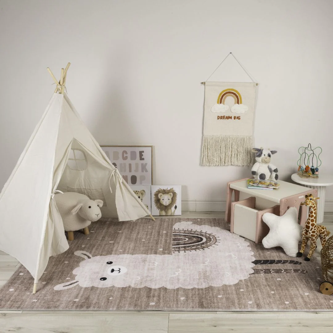 Daisy Brown Modern Floral Area Rug - Image 2