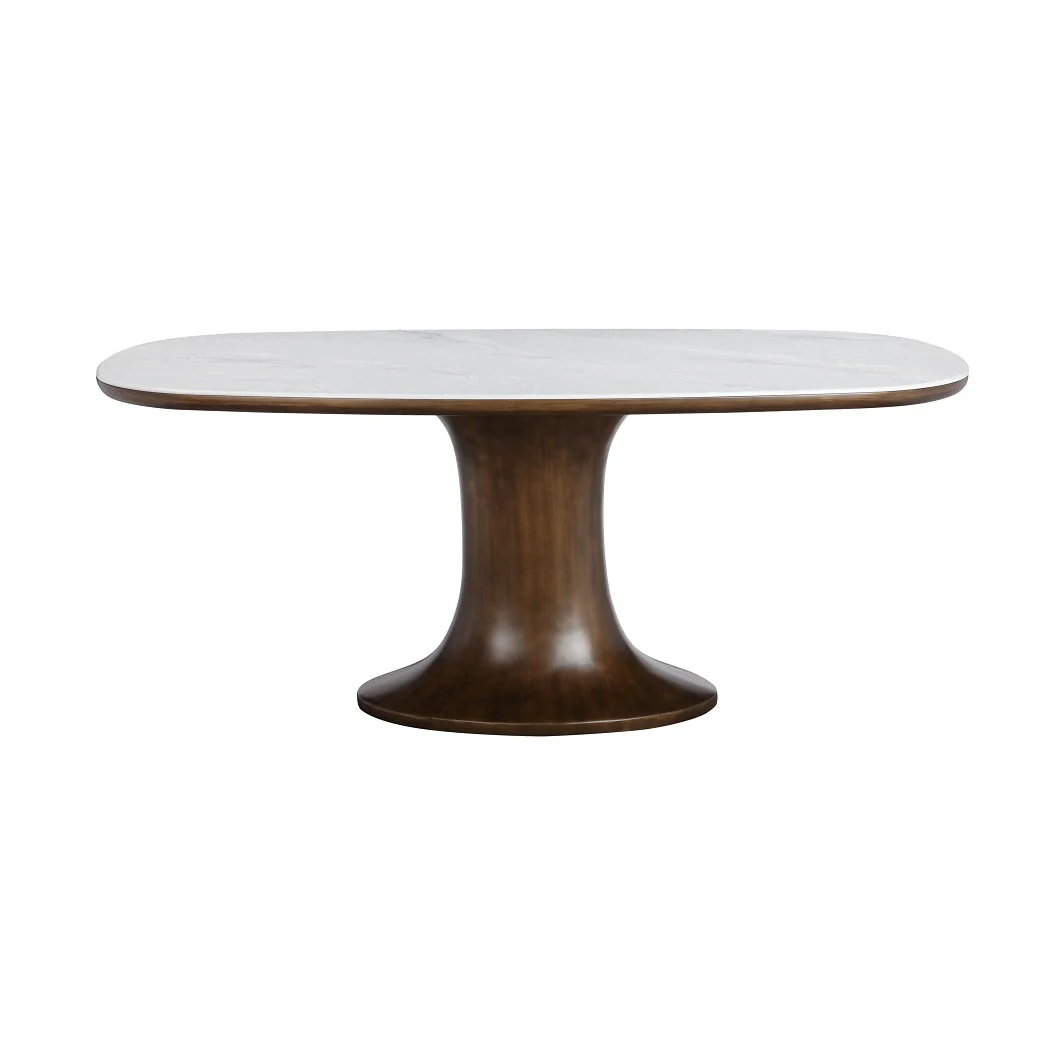 Daphne Dining Table with Crystal Stone Top