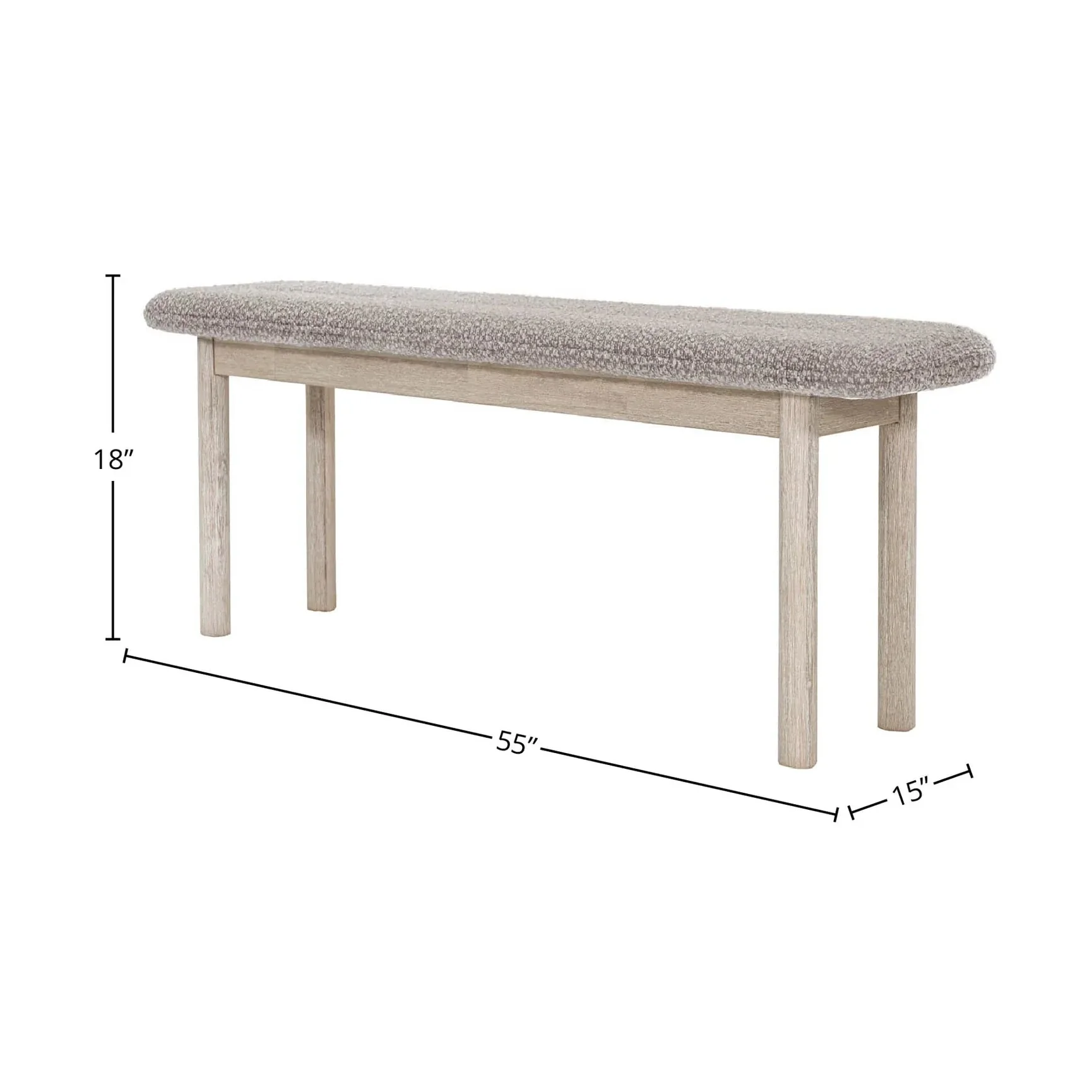 Delora Bench Oatmeal - Image 3
