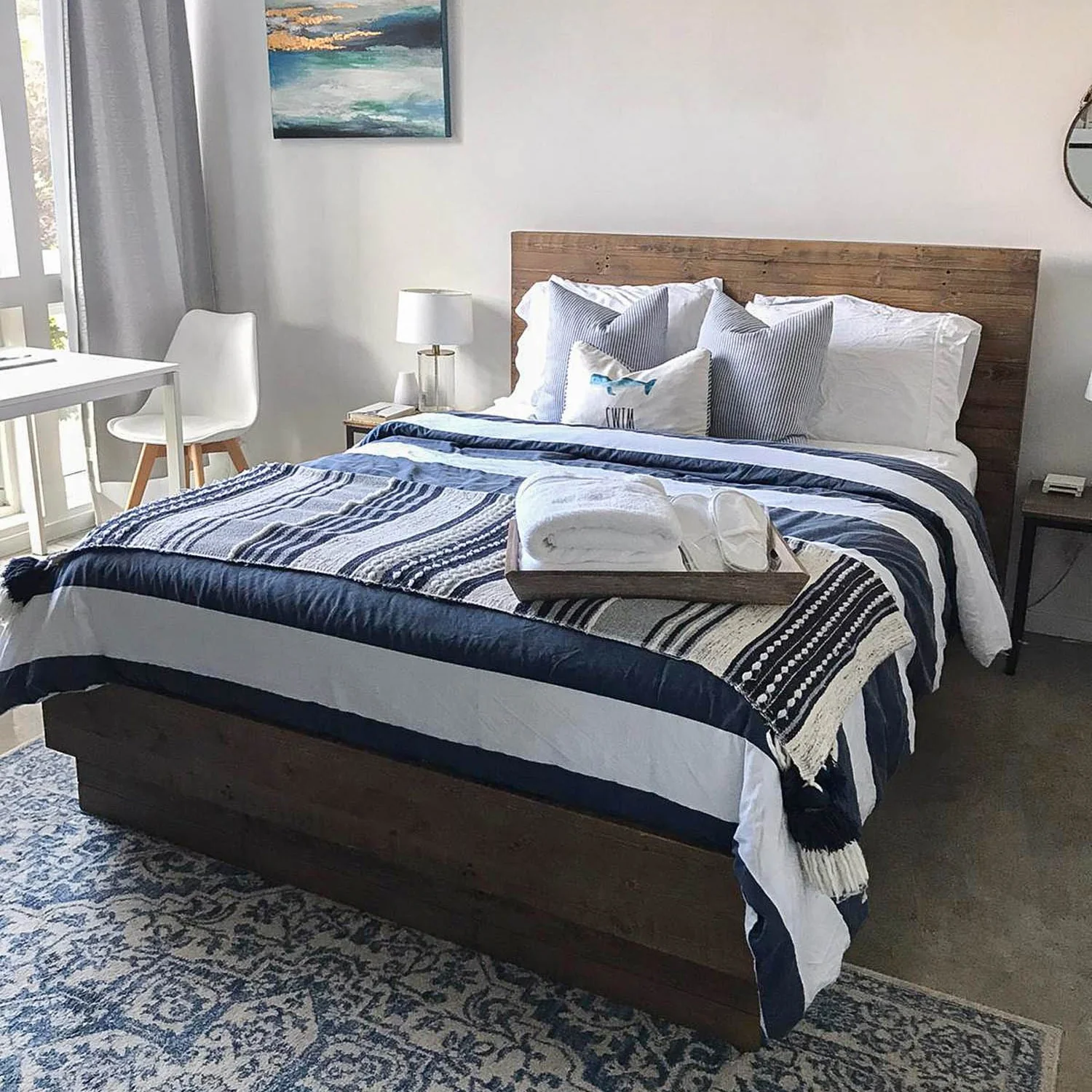 Dovian Queen Bed - Dark Driftwood - Image 7