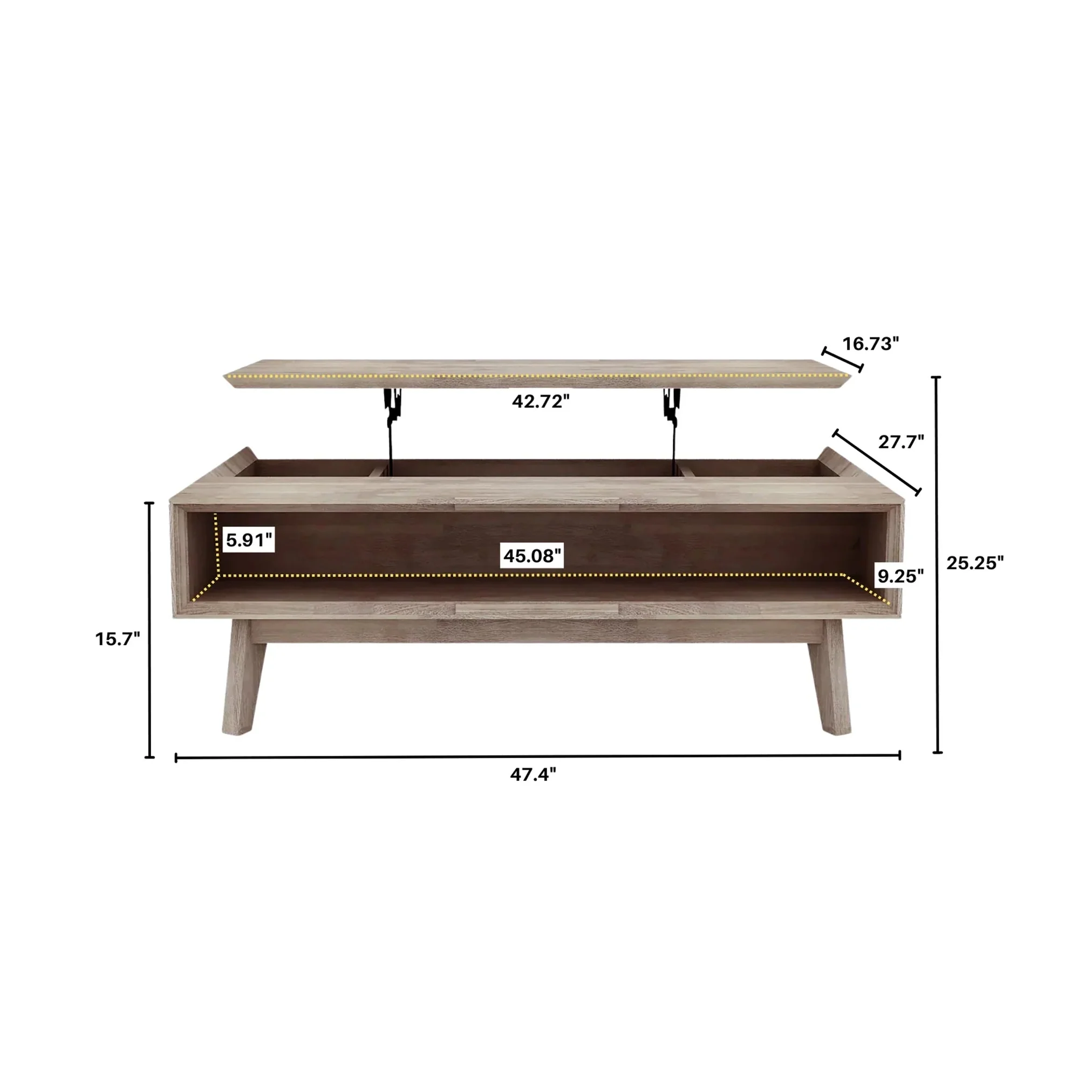 Elvyn Coffee Table w/ Lift Top - Image 3