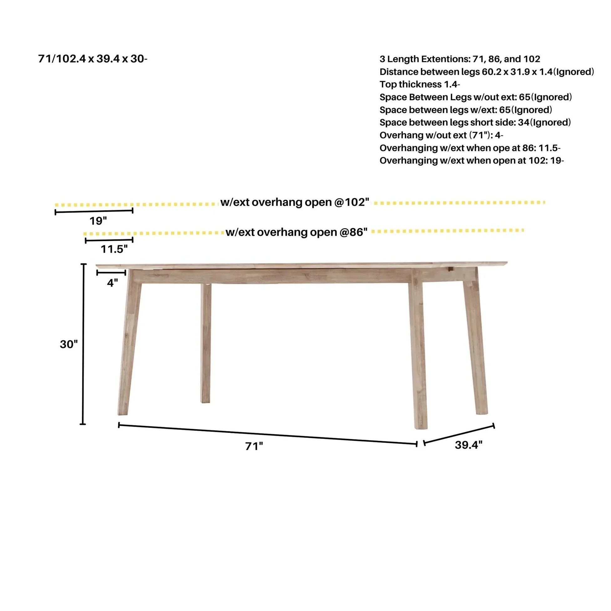 Elvyn Extension Dining Table - Image 19