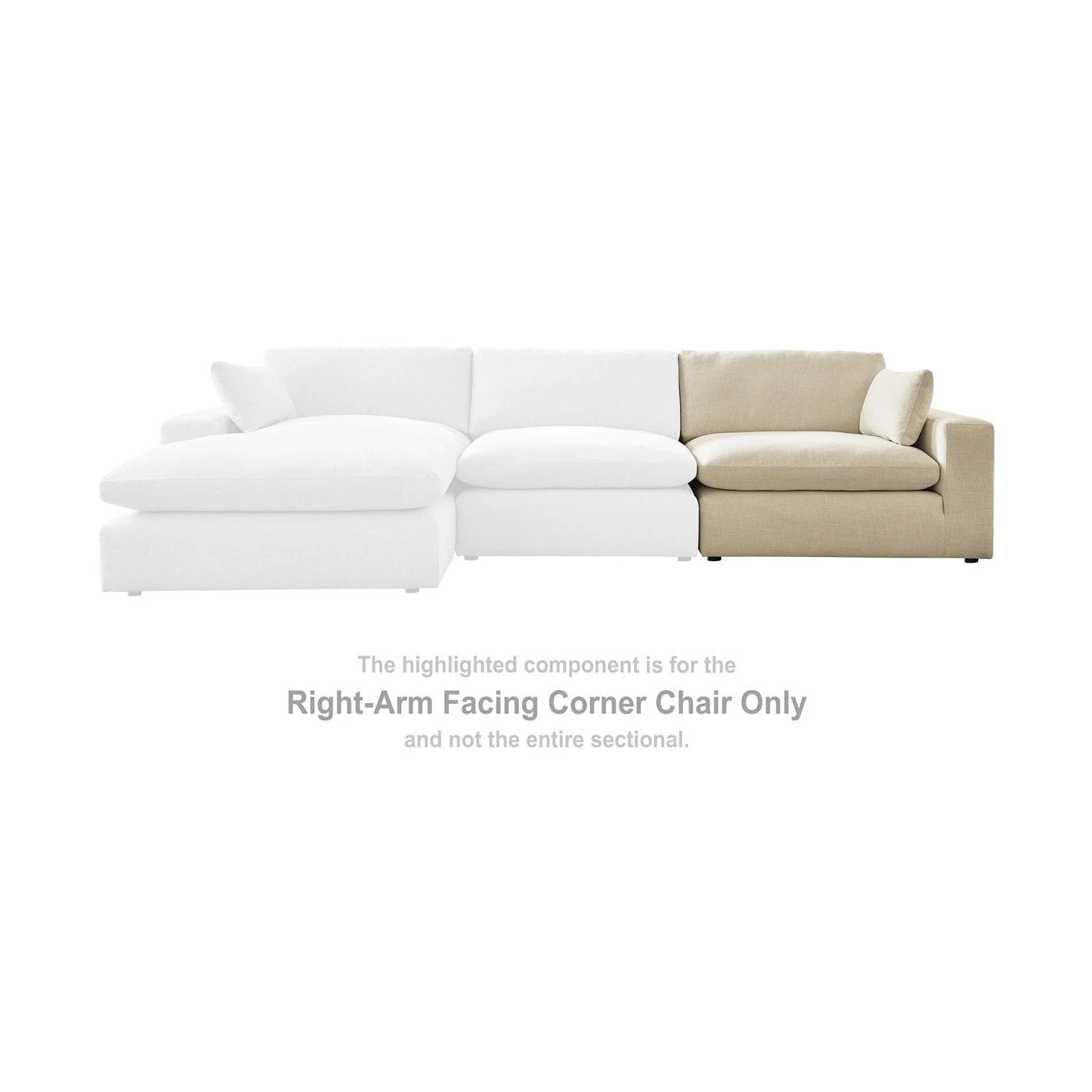 Elyza Right-Arm Facing Corner Chair - Image 4