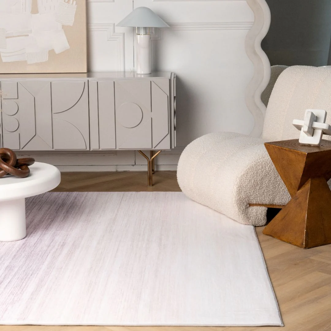 Europa Violet Artistic Abstract Area Rug - Image 3