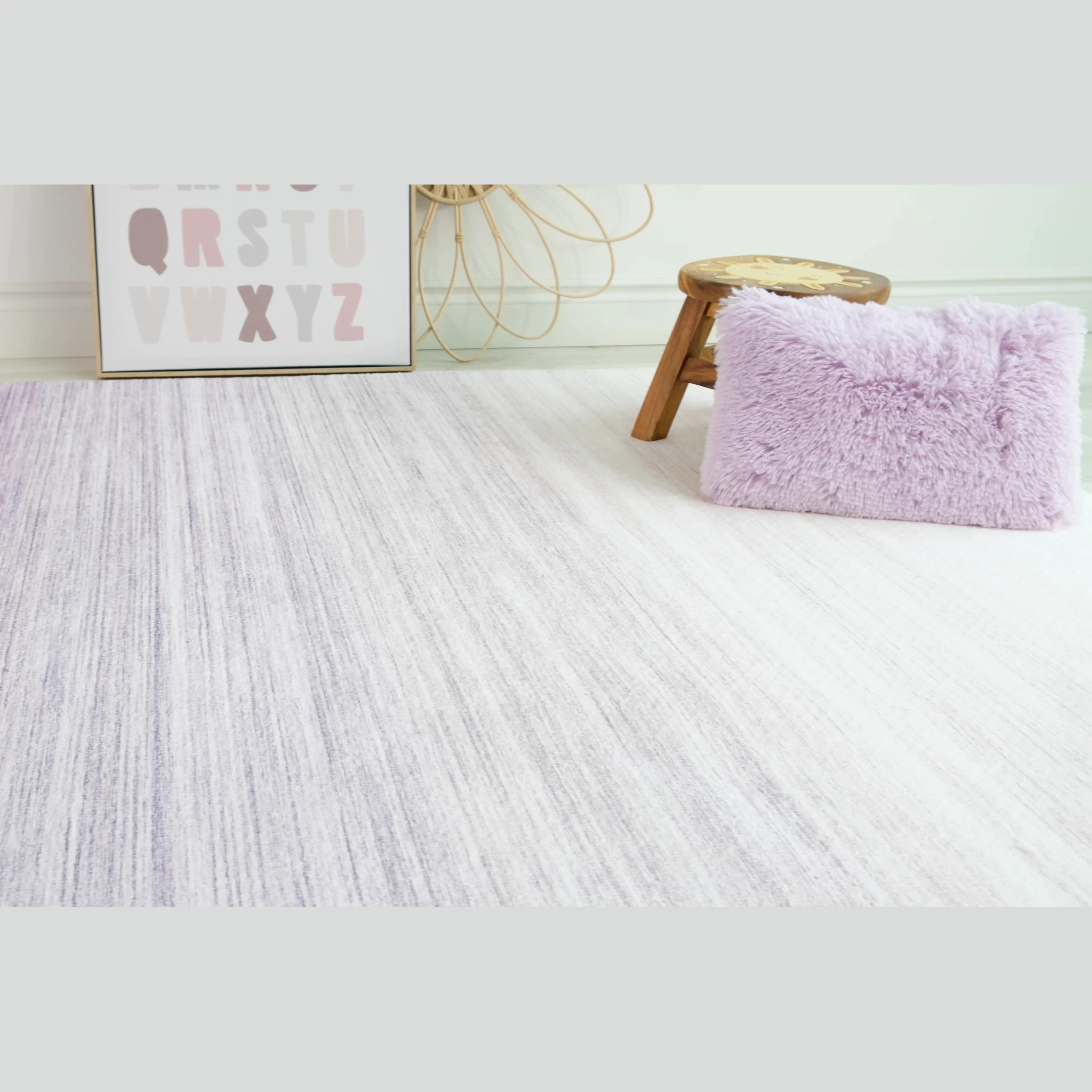 Europa Violet Artistic Abstract Area Rug - Image 8