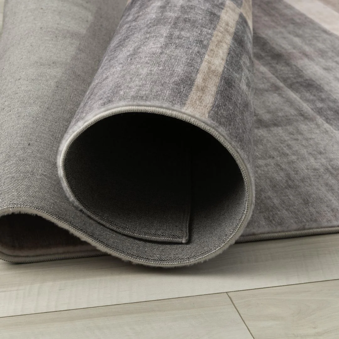 Europa Brown Contemporary Grid-Style Rug - Image 7