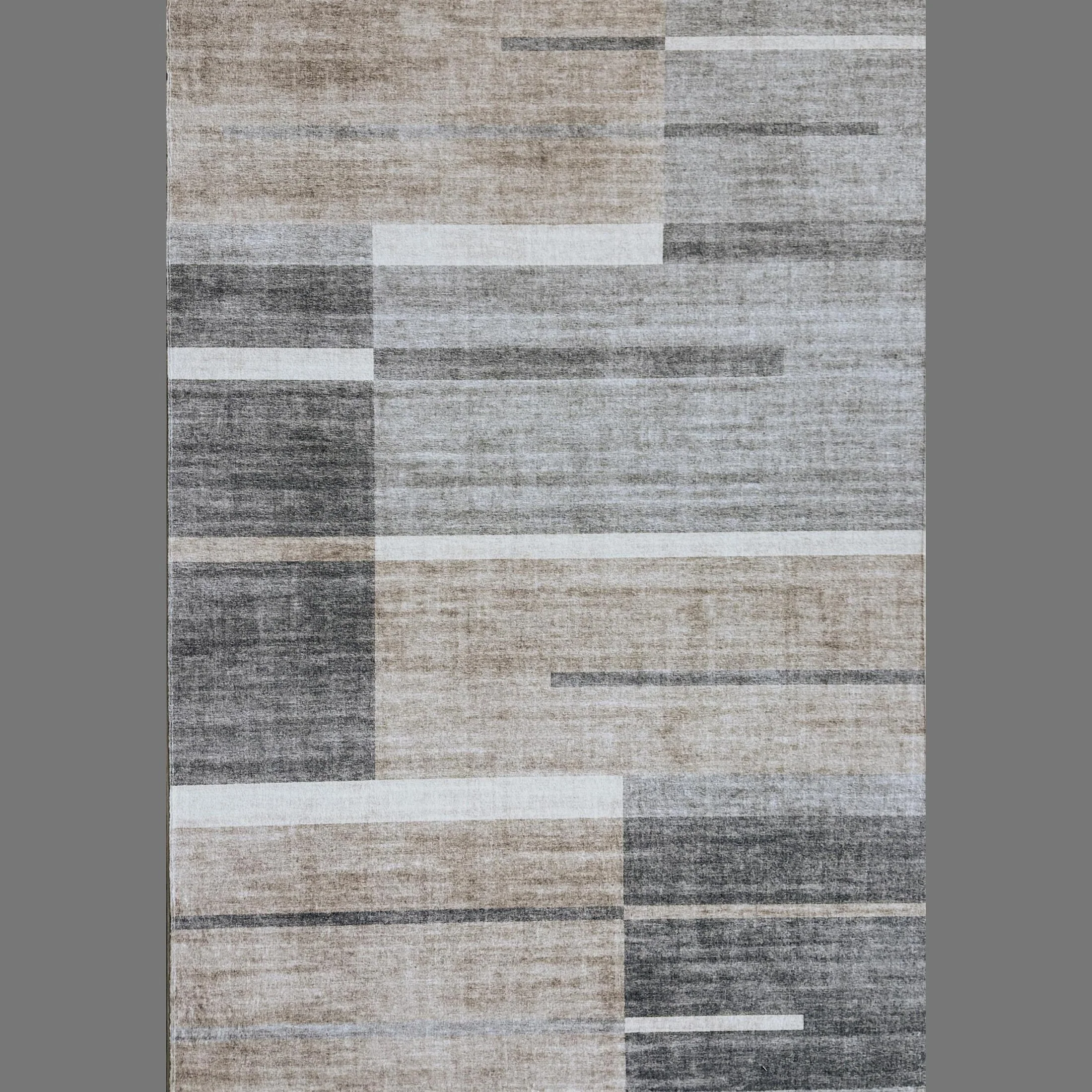 Europa Brown Contemporary Grid-Style Rug - Image 9