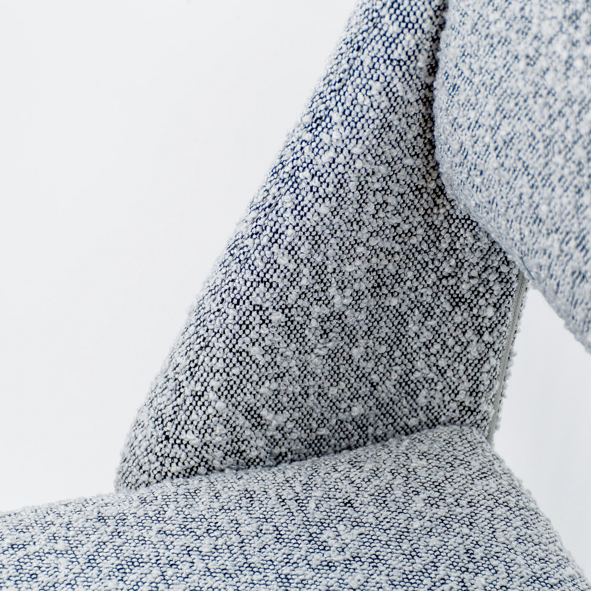 Evan Boucle' Fabric Dining Chair - Grey - Image 4