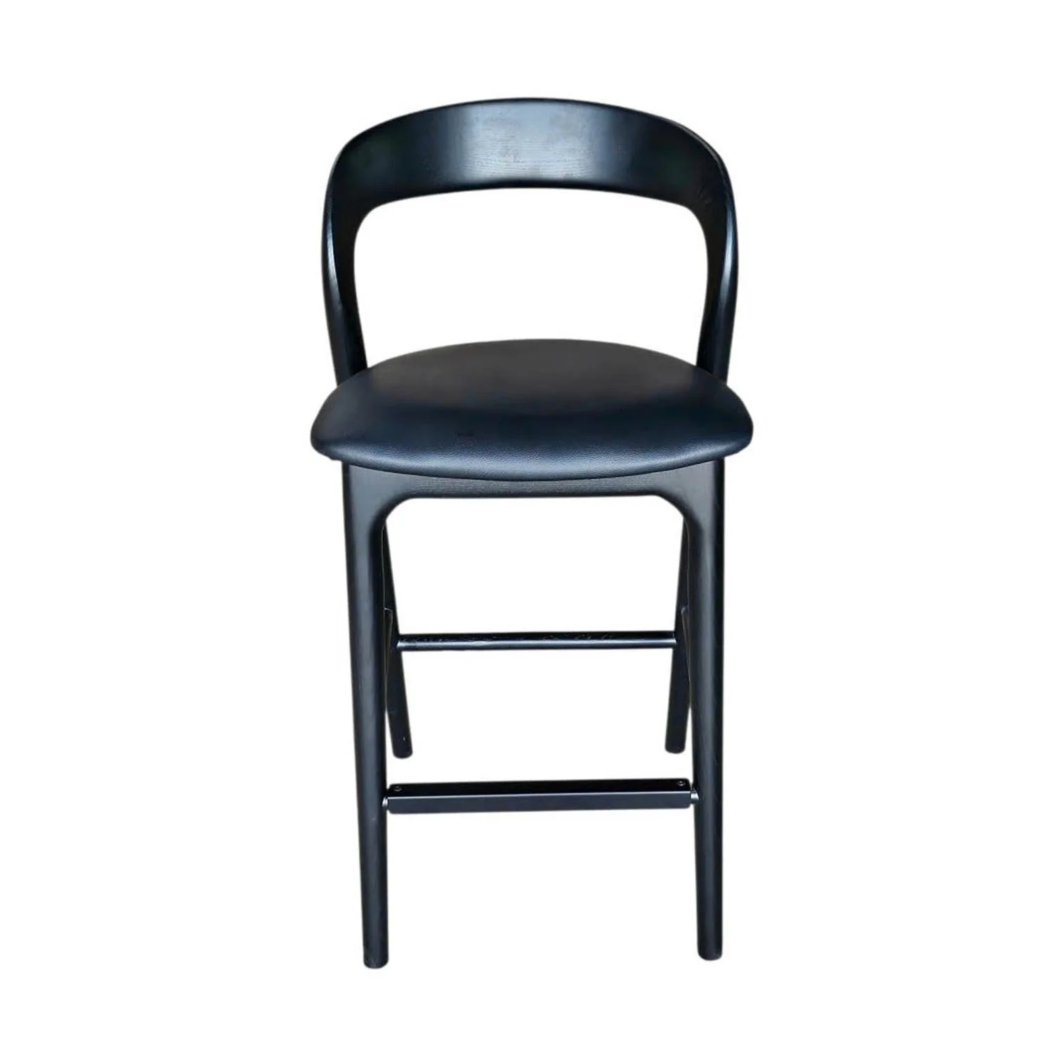 Faylen Counter Stool - Black w/ PU Seat - Image 5