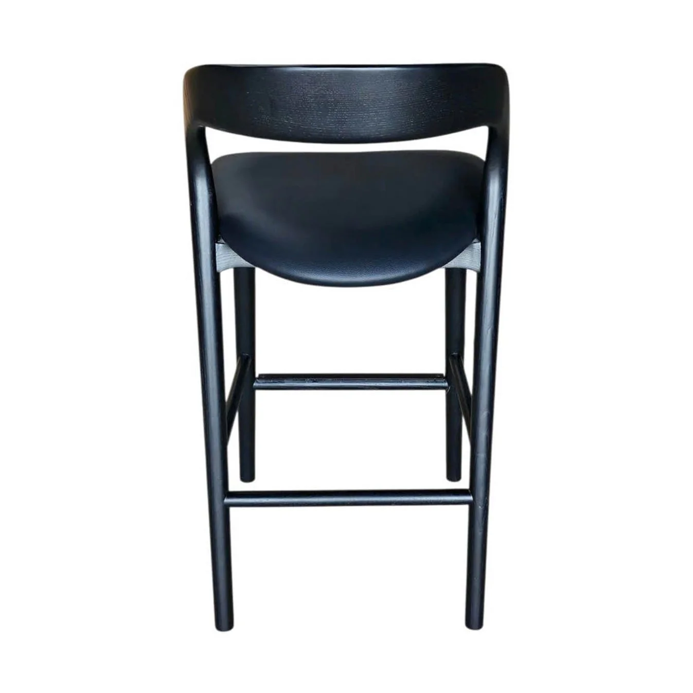 Faylen Counter Stool - Black w/ PU Seat - Image 9