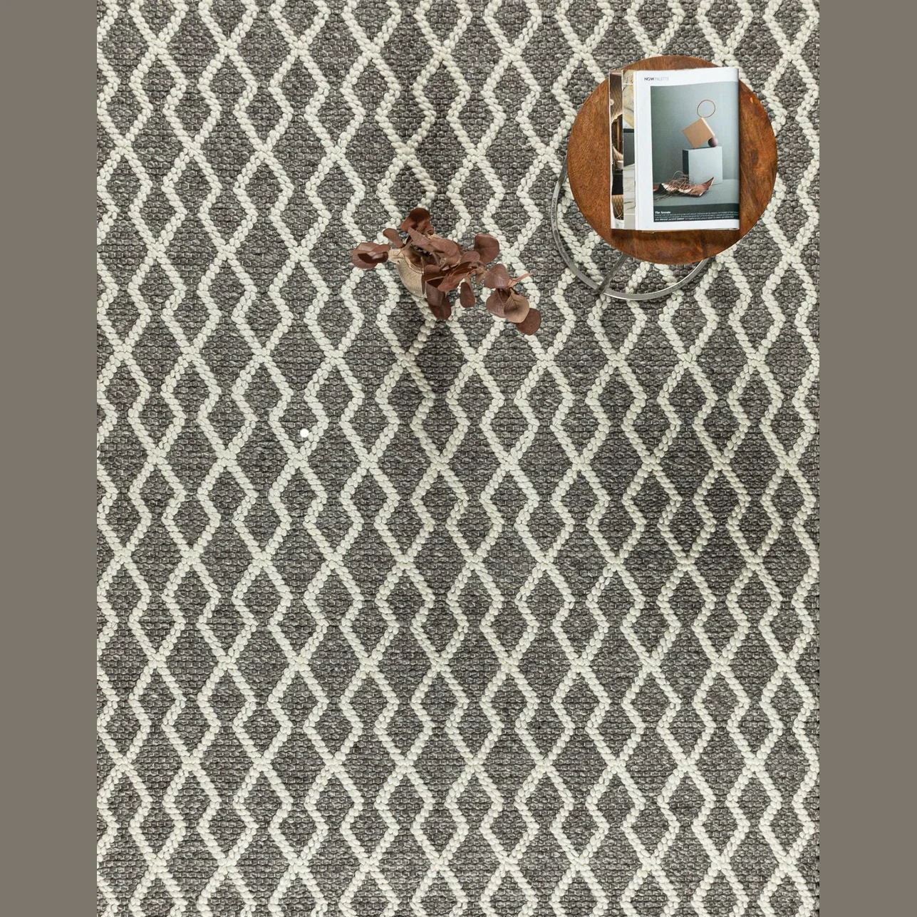 Fintona Hand Woven Rug Cream/Mocha