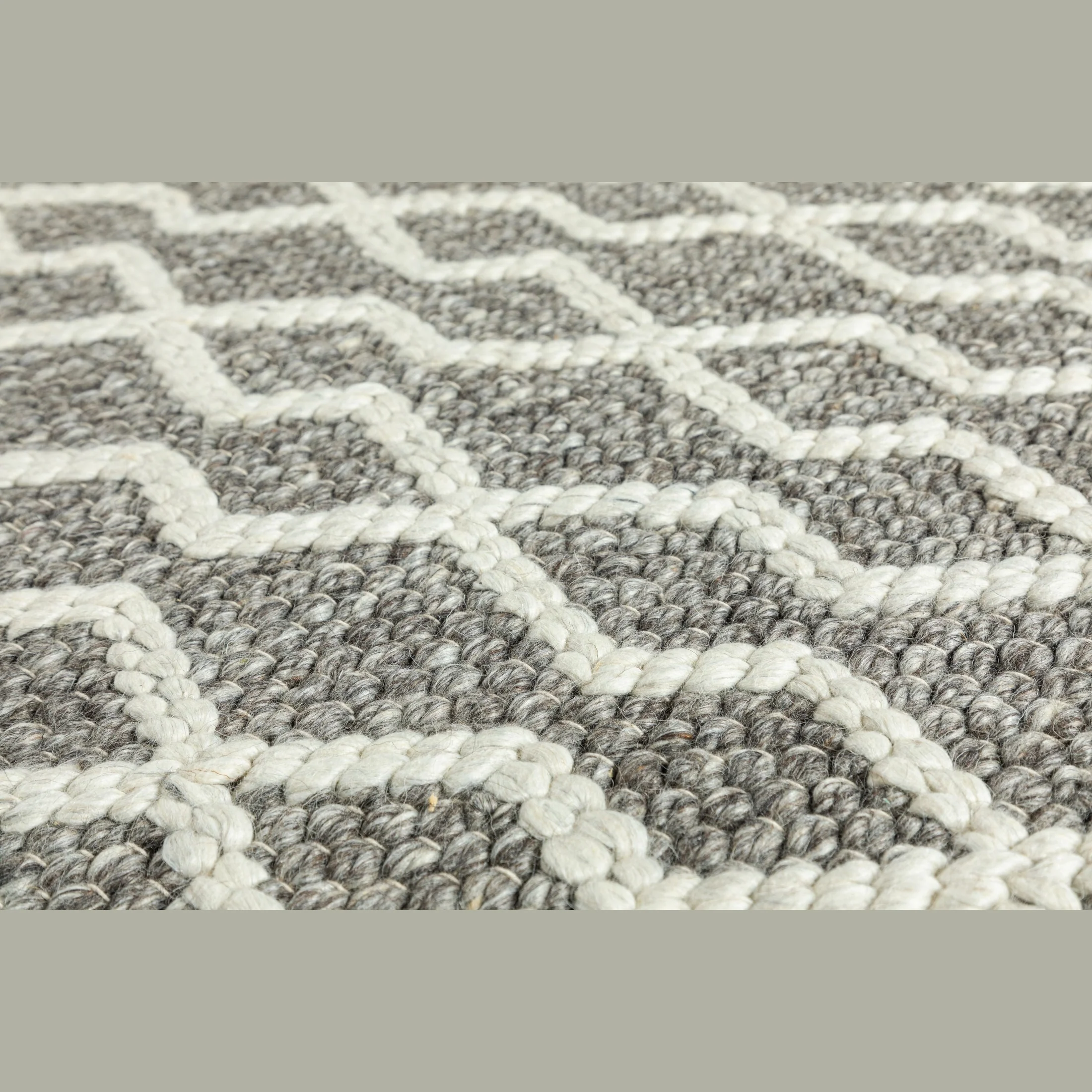 Fintona Hand Woven Rug Cream/Mocha - Image 7