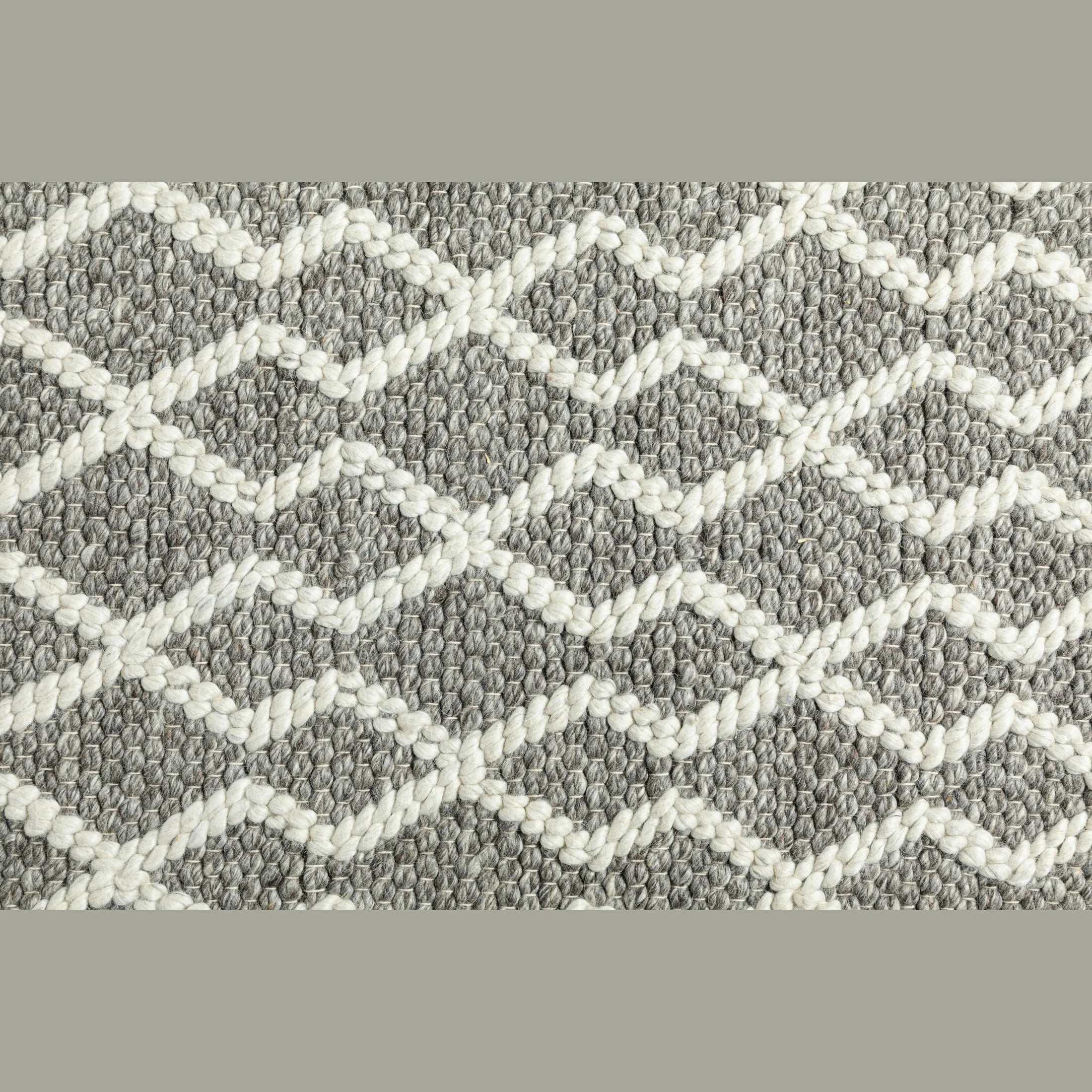 Fintona Hand Woven Rug Cream/Mocha - Image 8