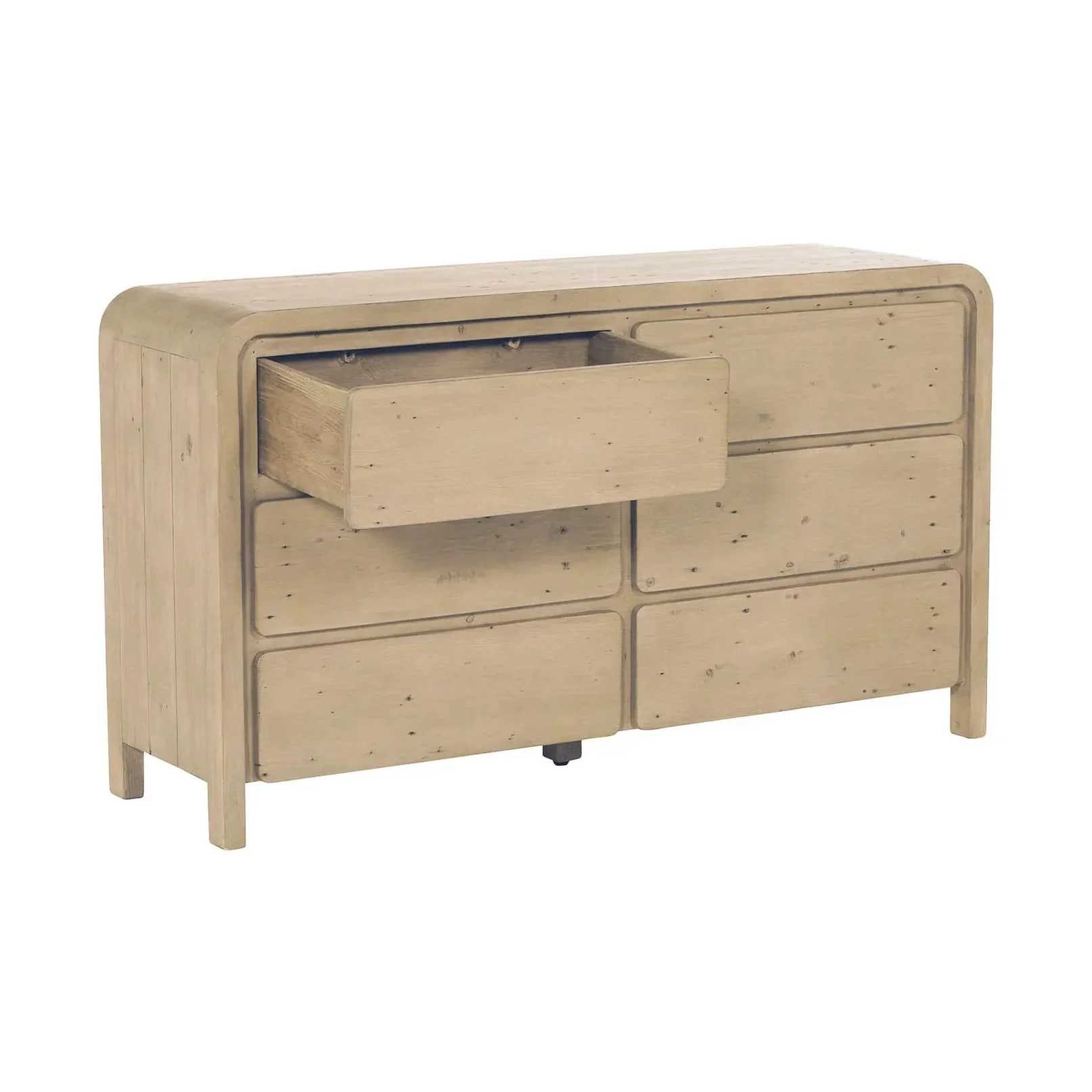 Fremont 6 Drawer Dresser - Scrubbed Teak - Image 4