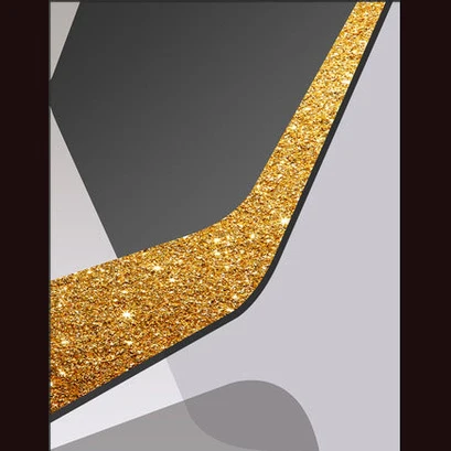 Fusion Set of 3 Alloy Matt - Black Frame Wall Art - Image 6