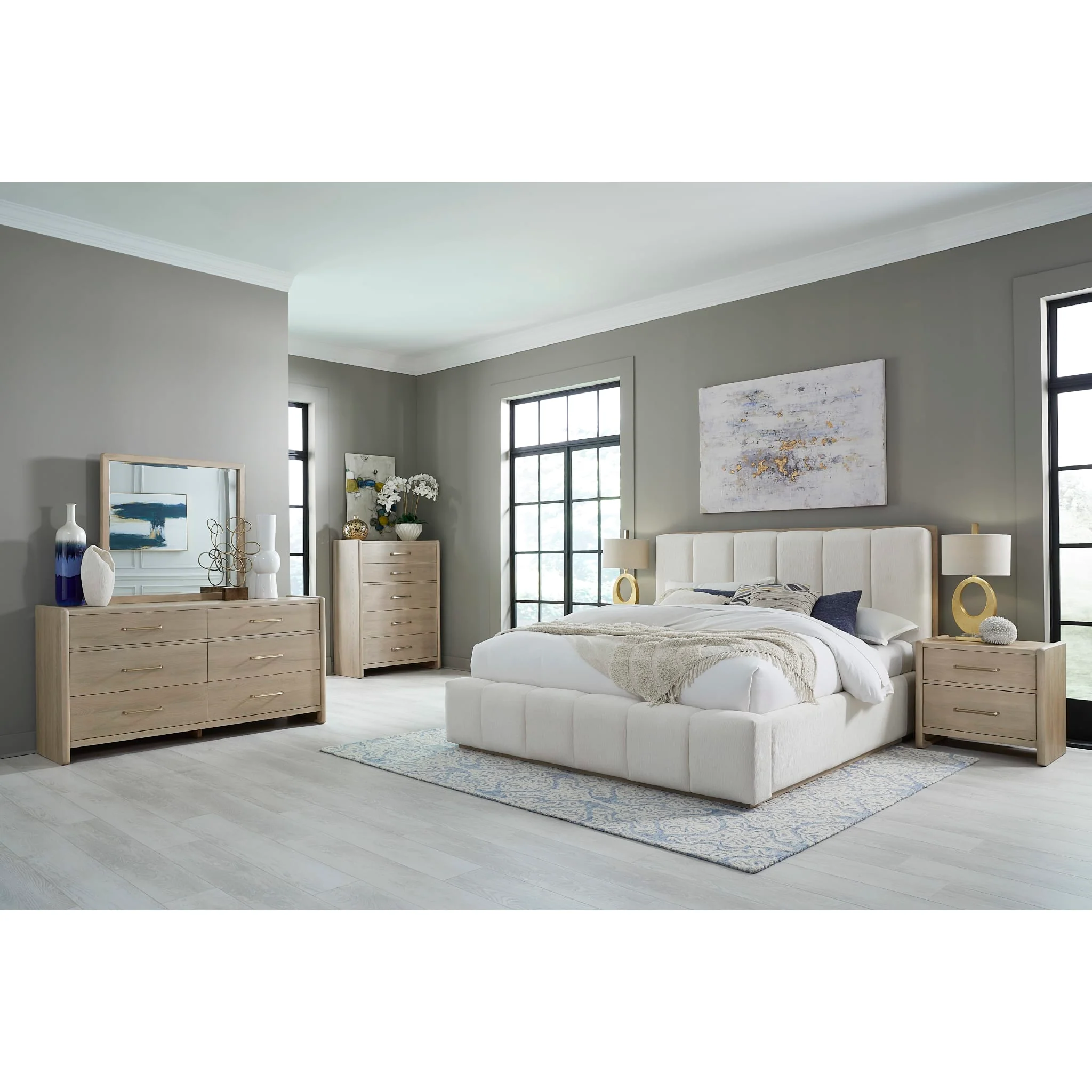 Gardenia Beveled Glass Wall or Dresser Mirror in Chai - Image 3