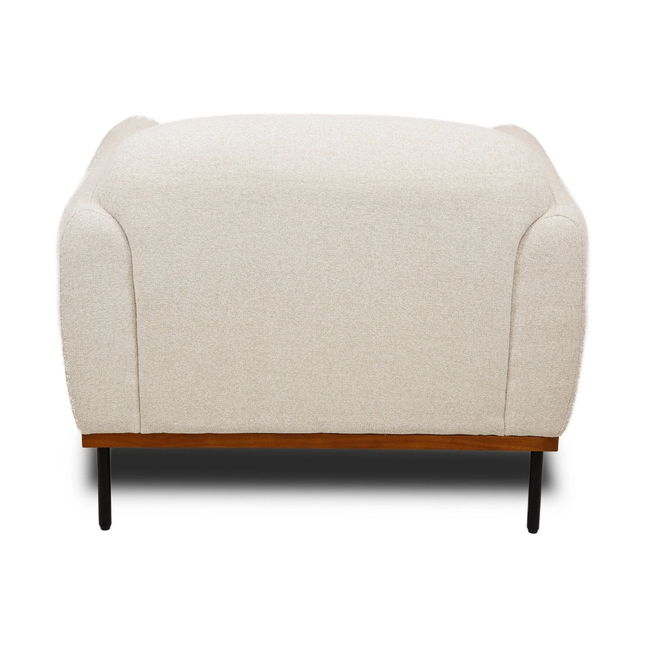 Genea Accent Chair with Premium Believe Fabric - Beige - Image 10