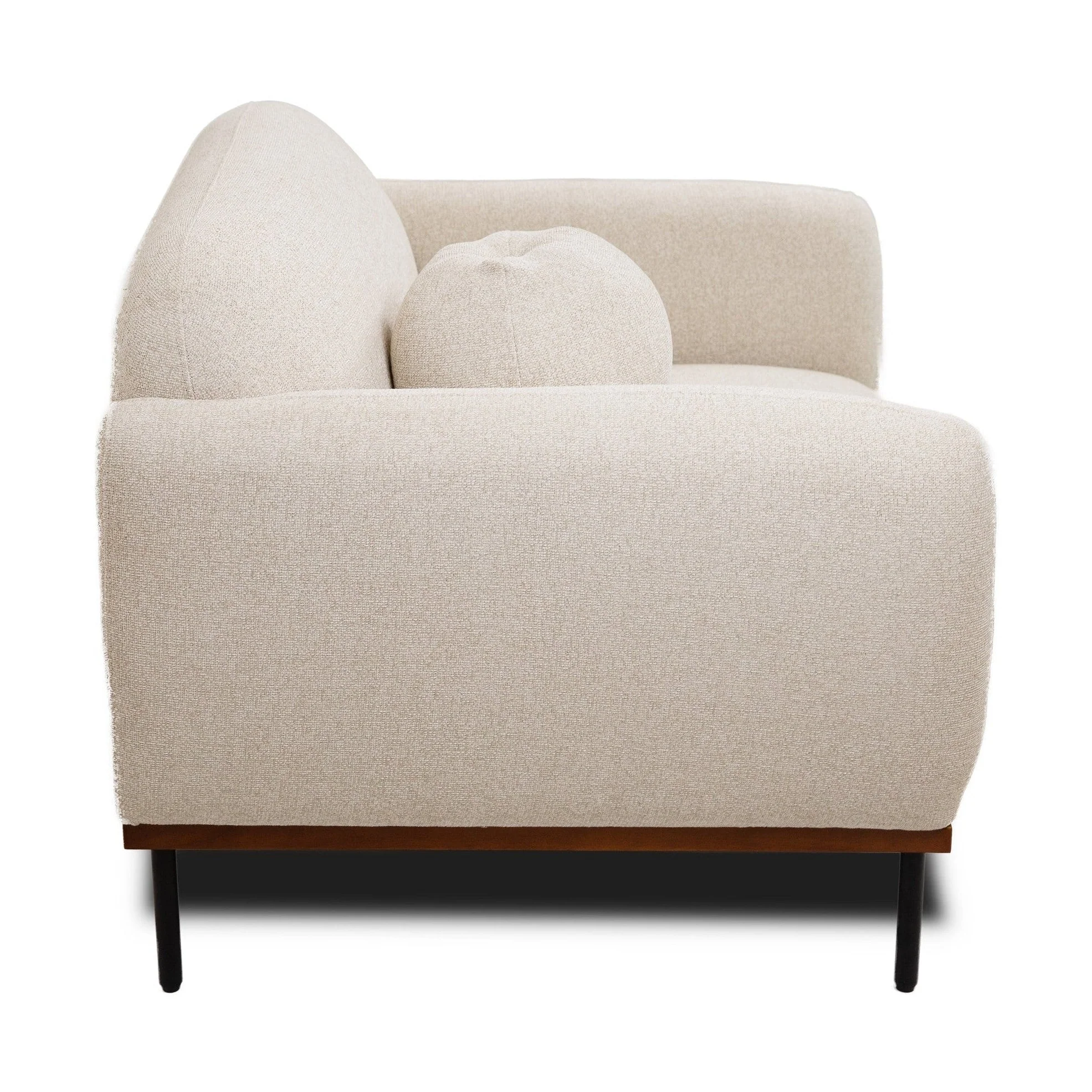 Genea Accent Chair with Premium Believe Fabric - Beige - Image 6