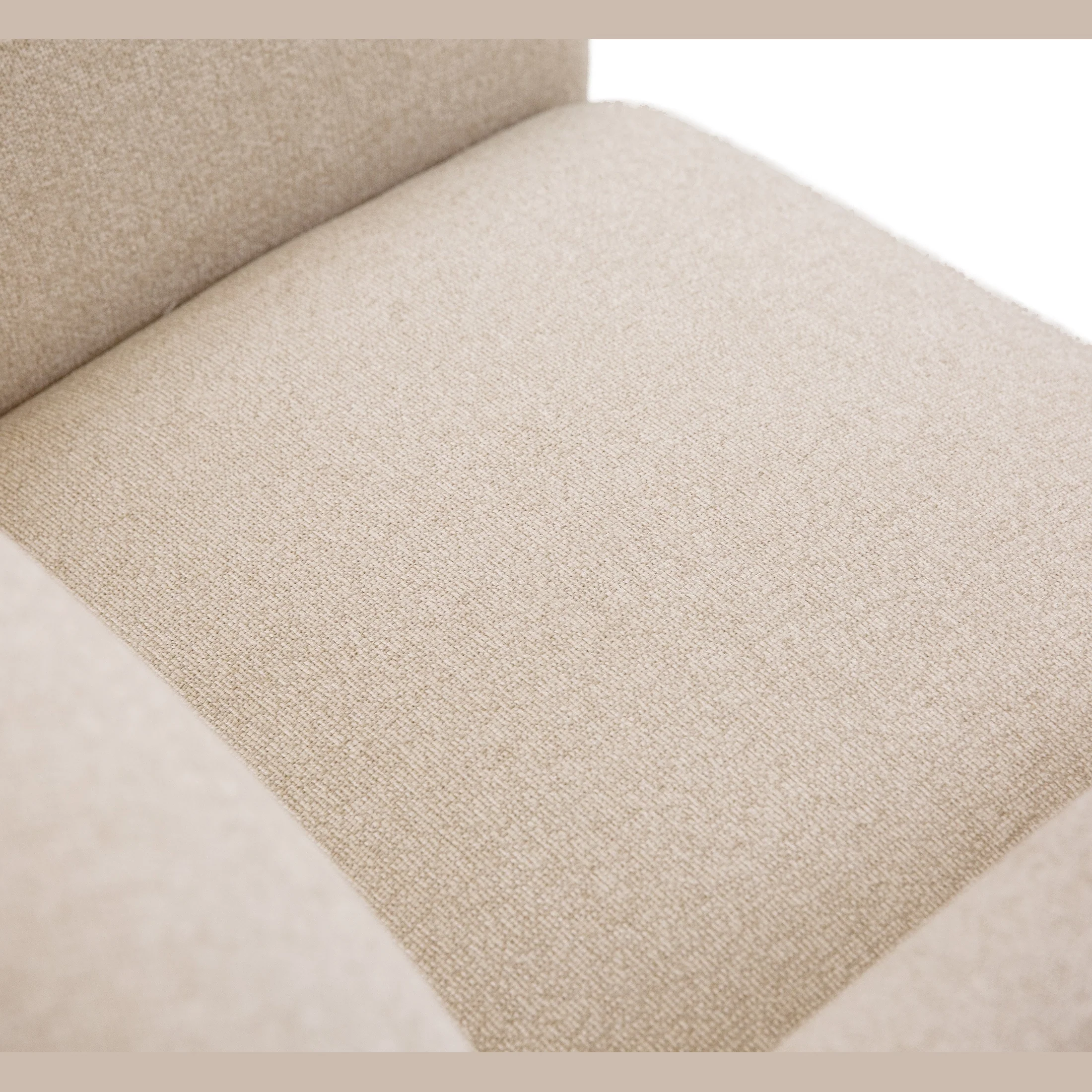 Genea Accent Chair with Premium Believe Fabric - Beige - Image 7