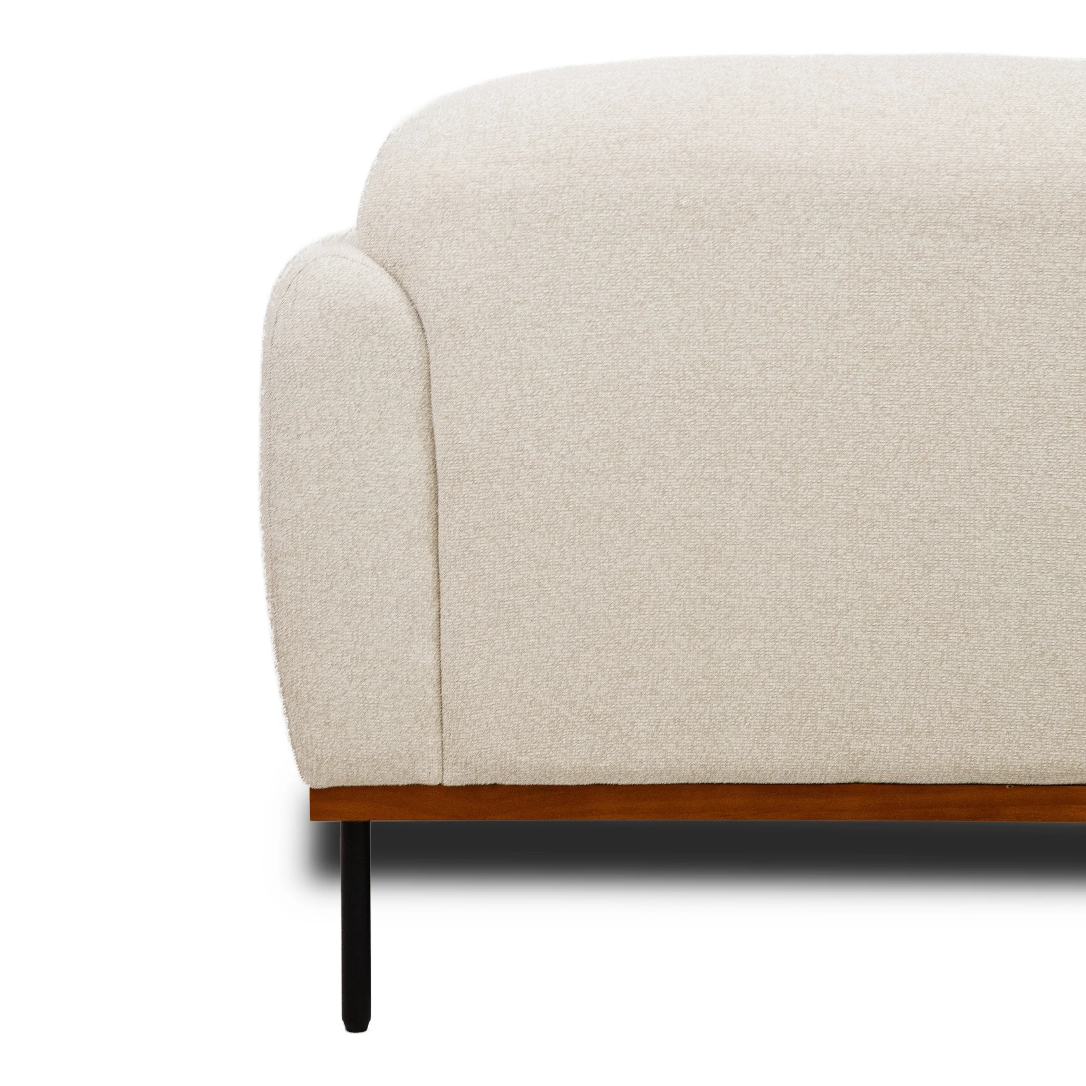 Genea Accent Chair with Premium Believe Fabric - Beige - Image 9