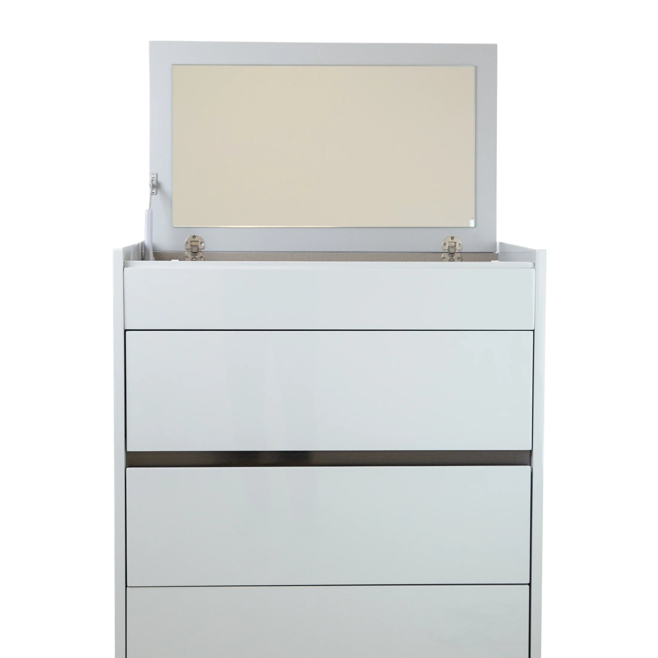 Gilly Grey Glossy Finish Bedroom Chest - Image 10