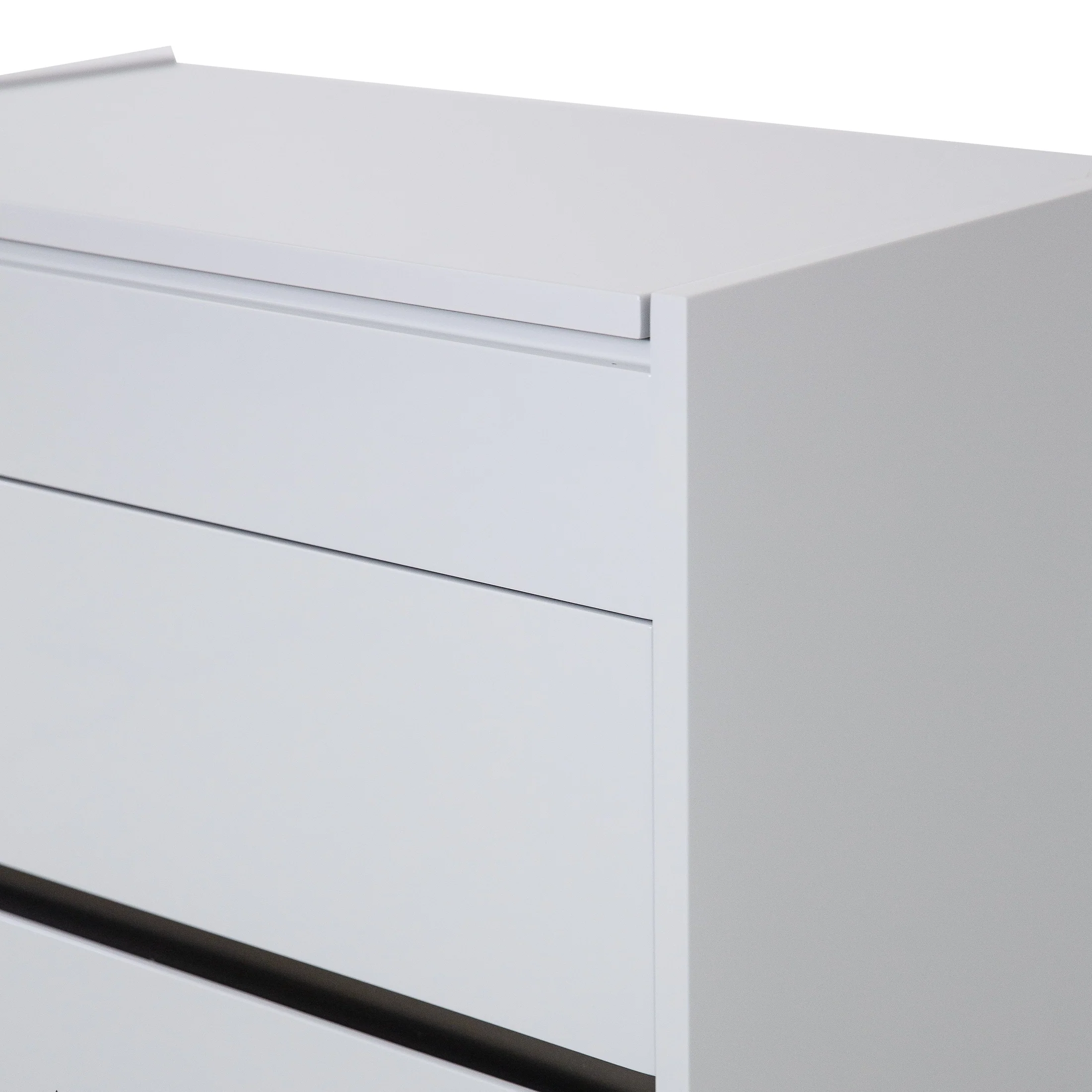 Gilly Grey Glossy Finish Bedroom Chest - Image 8