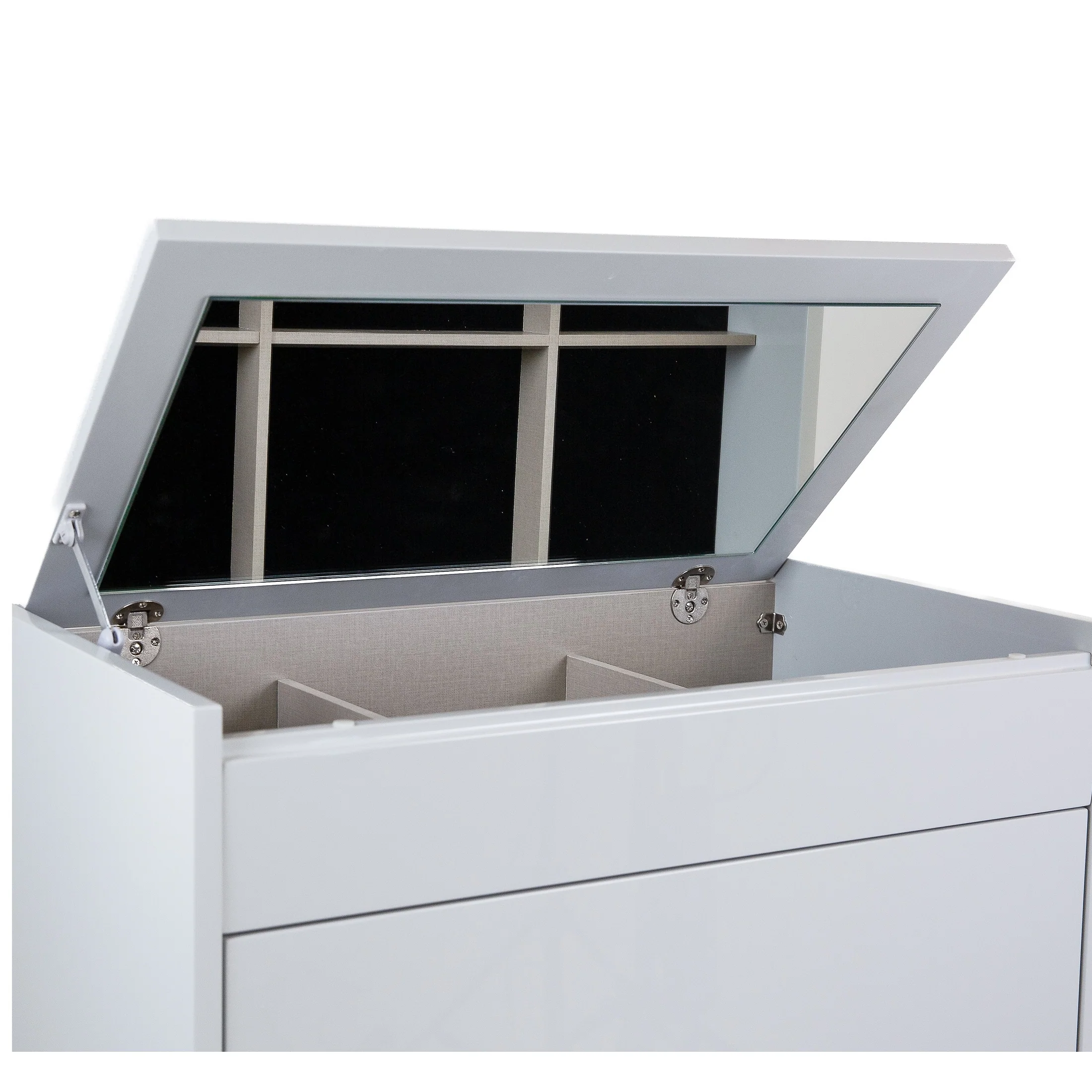 Gilly Grey Glossy Finish Bedroom Chest - Image 9