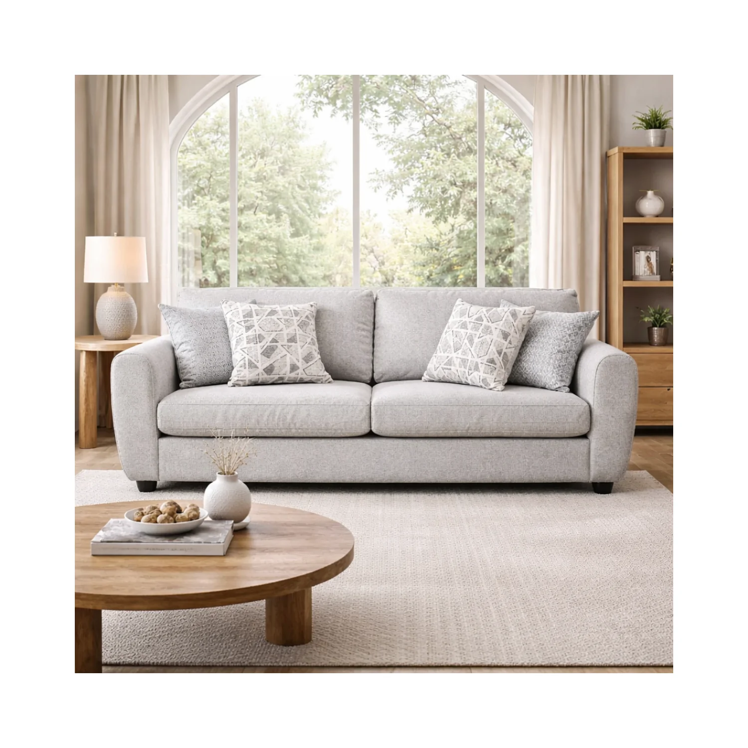 Gino Condo Sofa with 4 Toss Pillows - Image 2