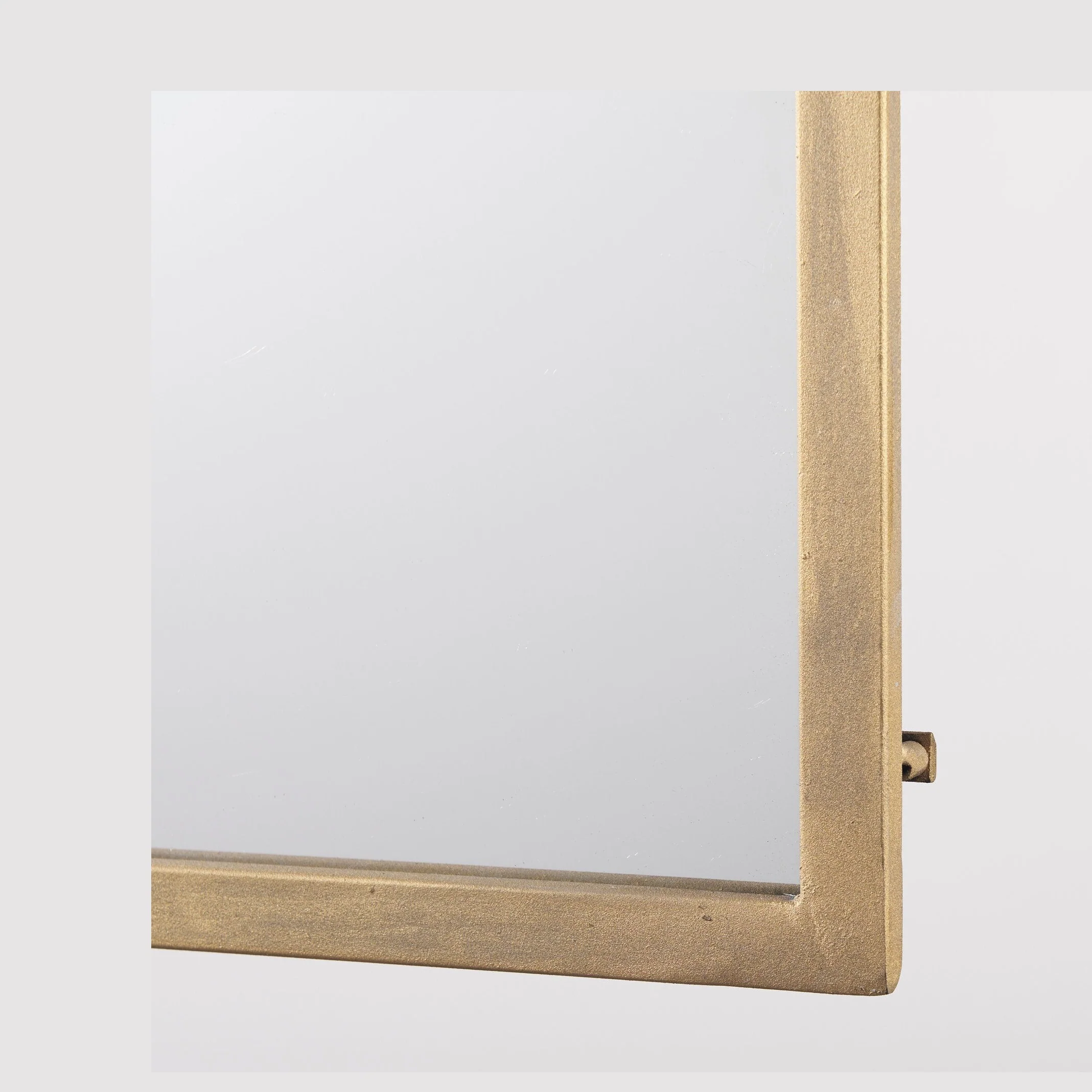 Giovanna Gold Metal Frame Pointed Arch Vanity Mirror - Image 4