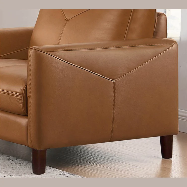 Glenwood Genuine Leather Accent Chair - Image 3