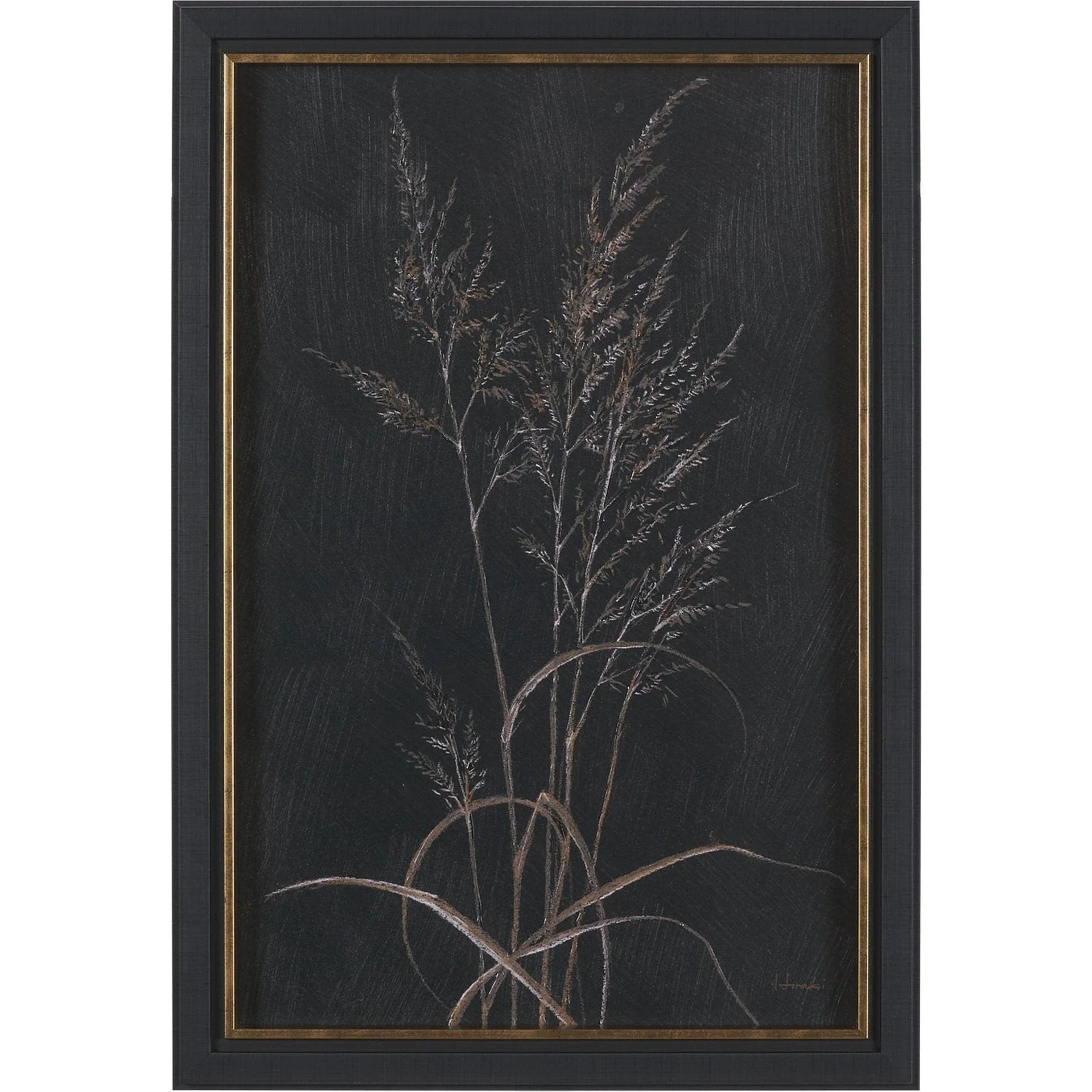Golden Grasses Textured Framed Artwork Matted - Image 3