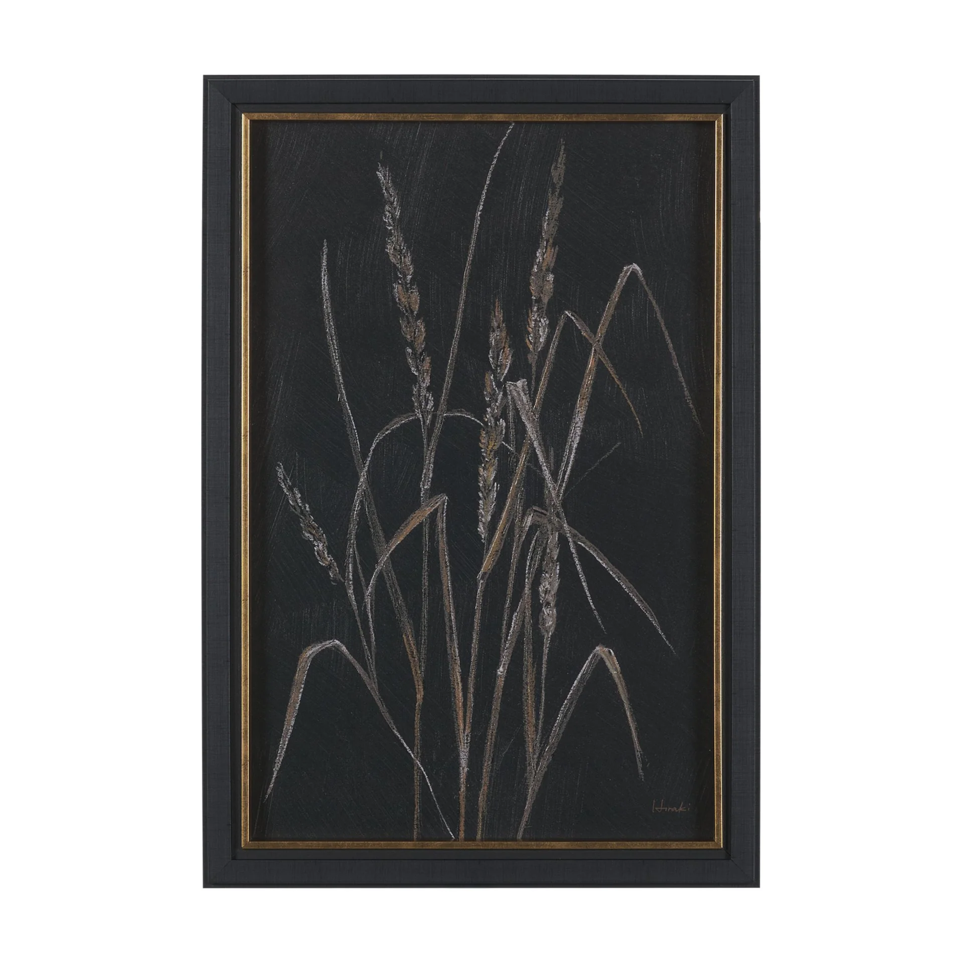Golden Grasses Textured Framed Artwork Matted - Image 5