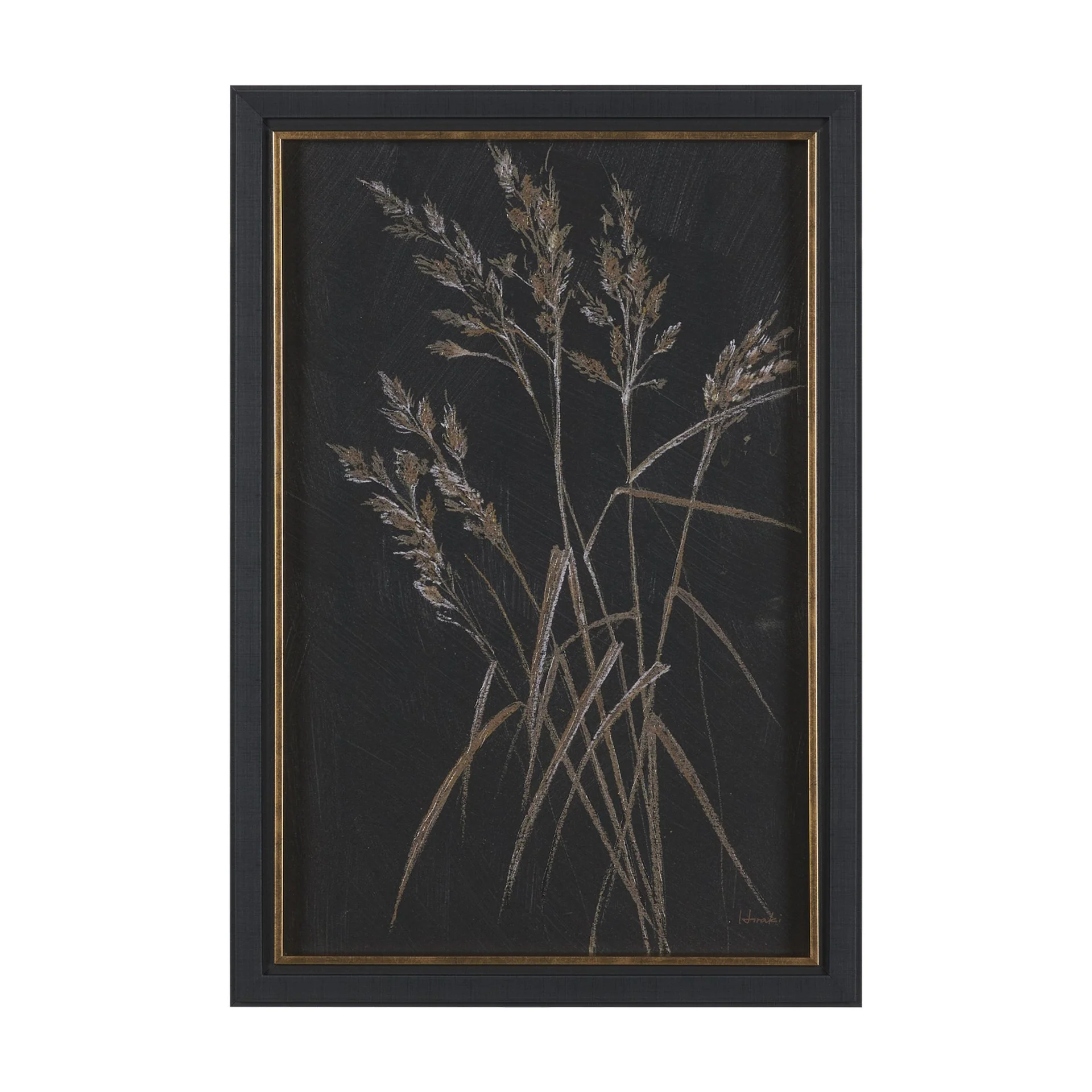 Golden Grasses Textured Framed Artwork Matted - Image 7