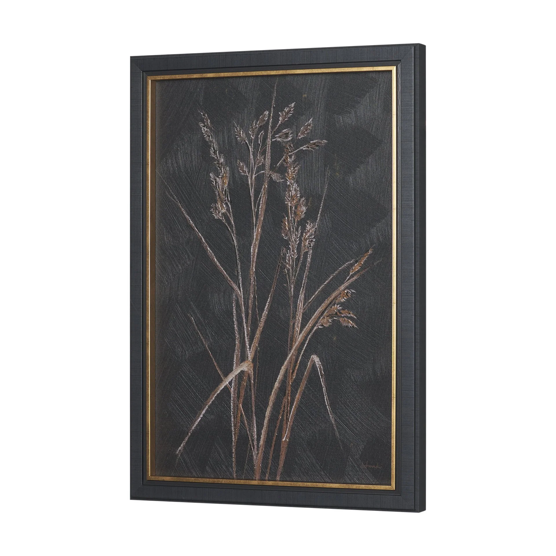 Golden Grasses Textured Framed Artwork Matted - Image 8