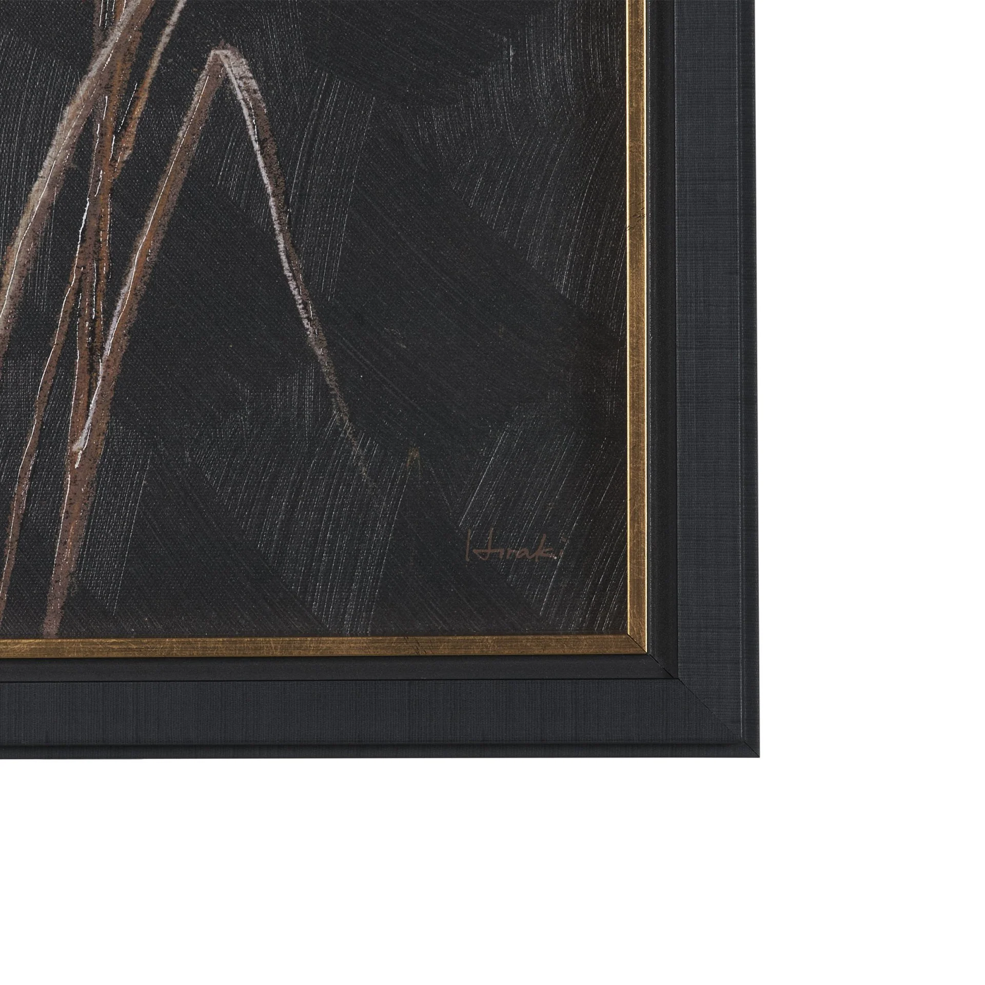Golden Grasses Textured Framed Artwork Matted - Image 9