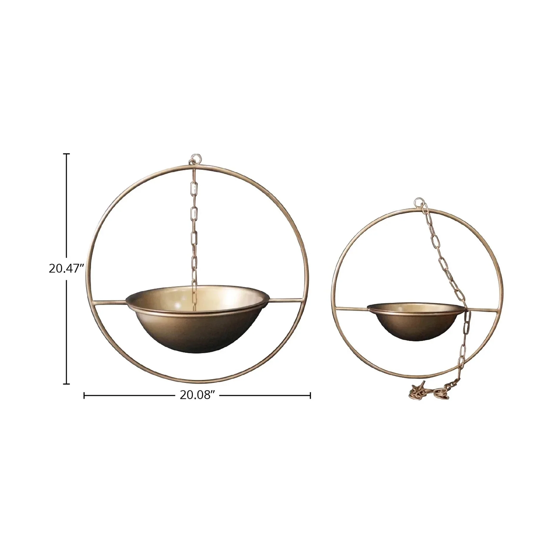 Grainhouse Wind & Fire Hanging Pots (Set of 2) - Image 3