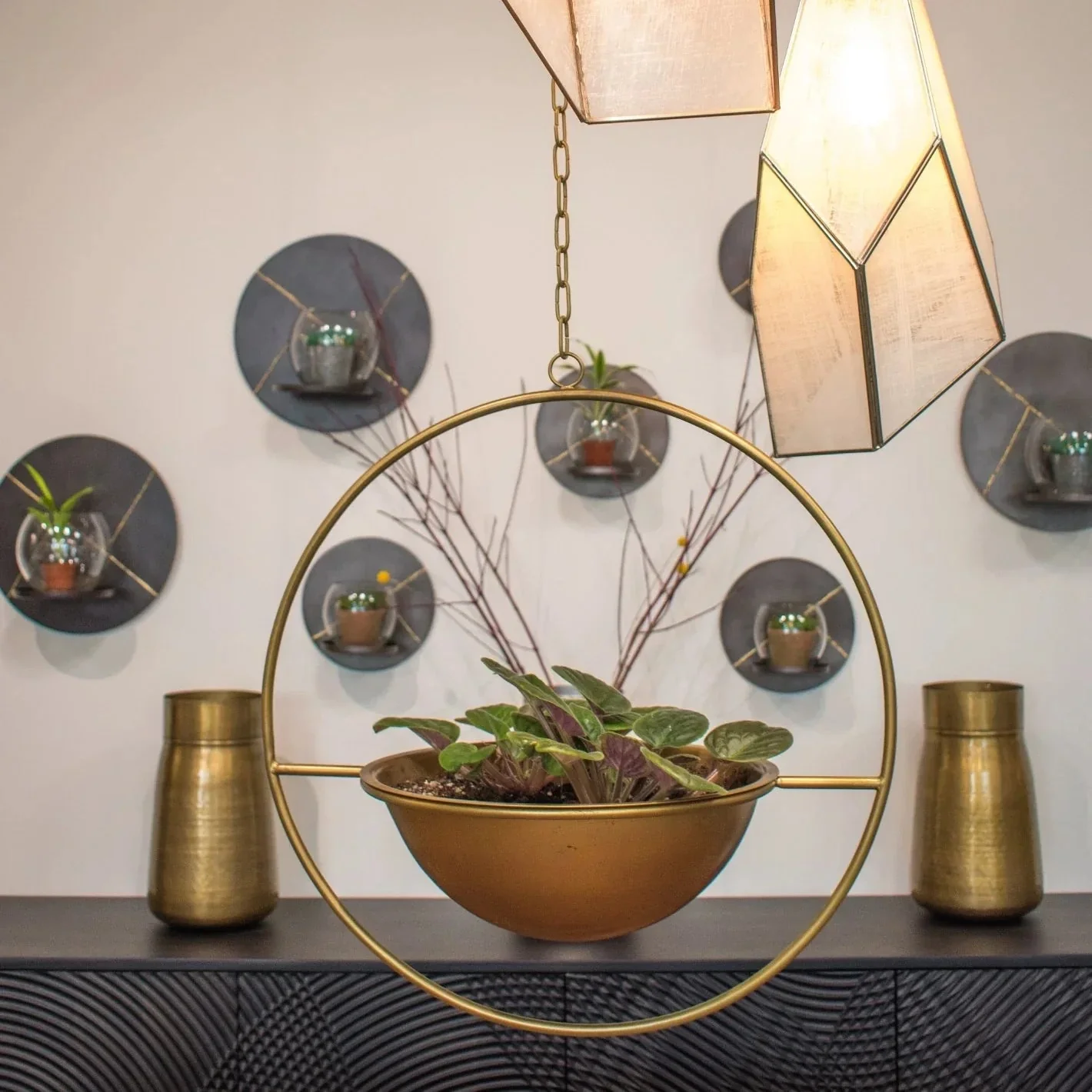 Grainhouse Wind & Fire Hanging Pots (Set of 2) - Image 5